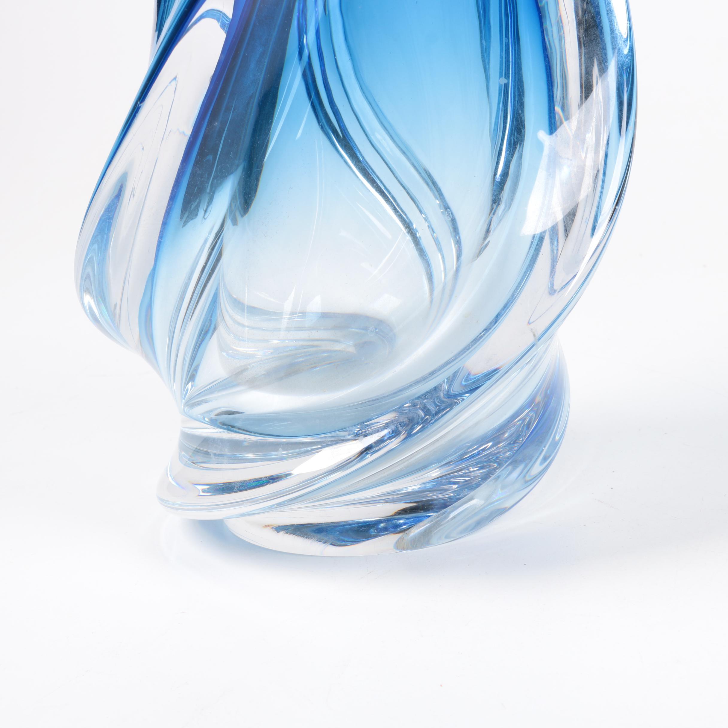 Blown Crystal Vase