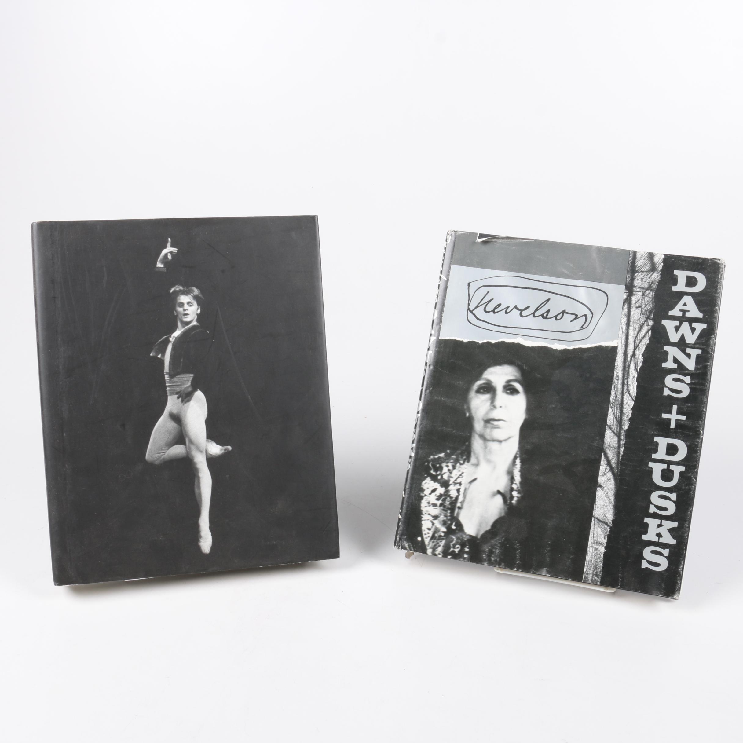 Books on Louise Nevelson and Mikhail Baryshnikov