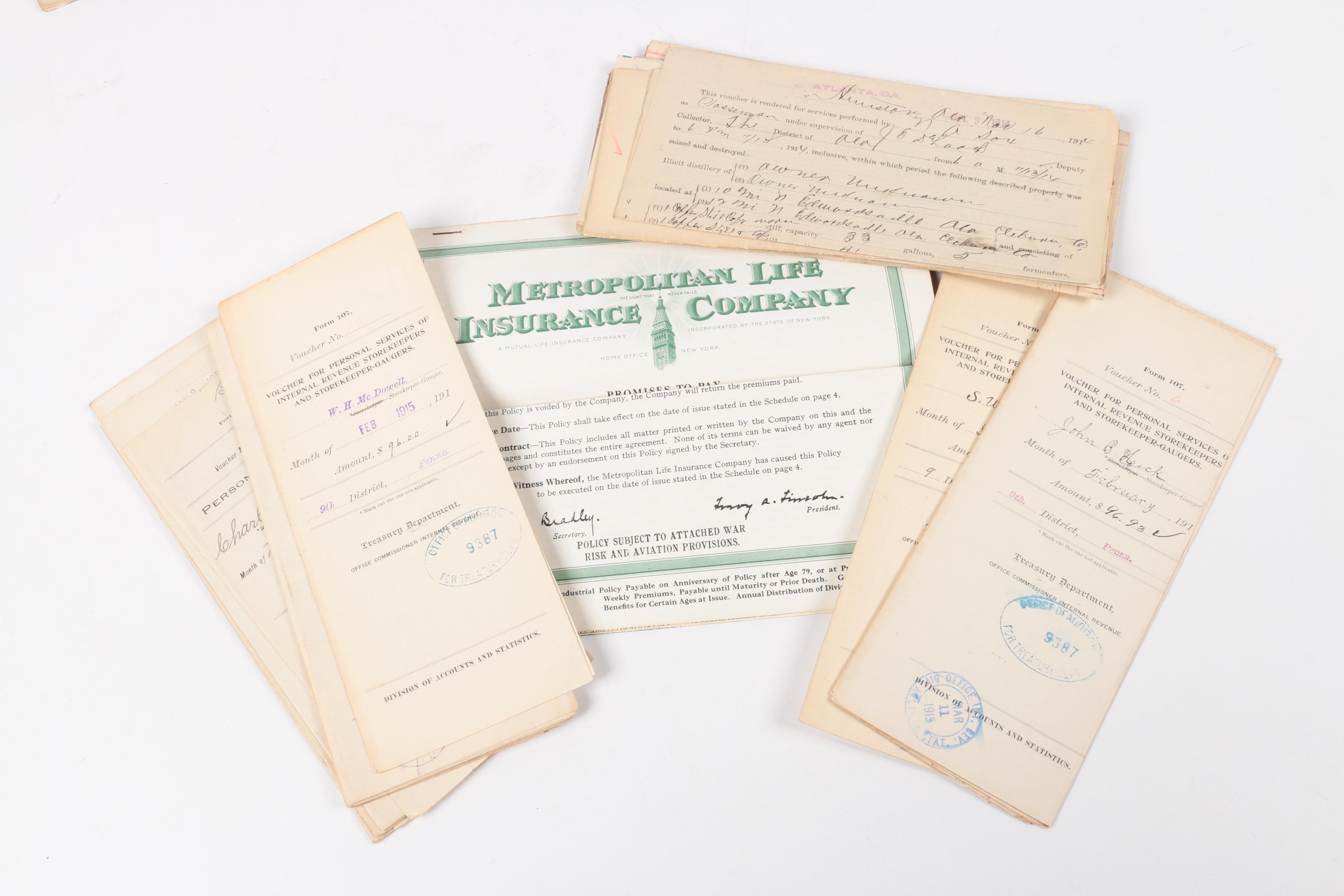 Antique and Vintage Personal Documents And Ephemera Including WWII Ration Books