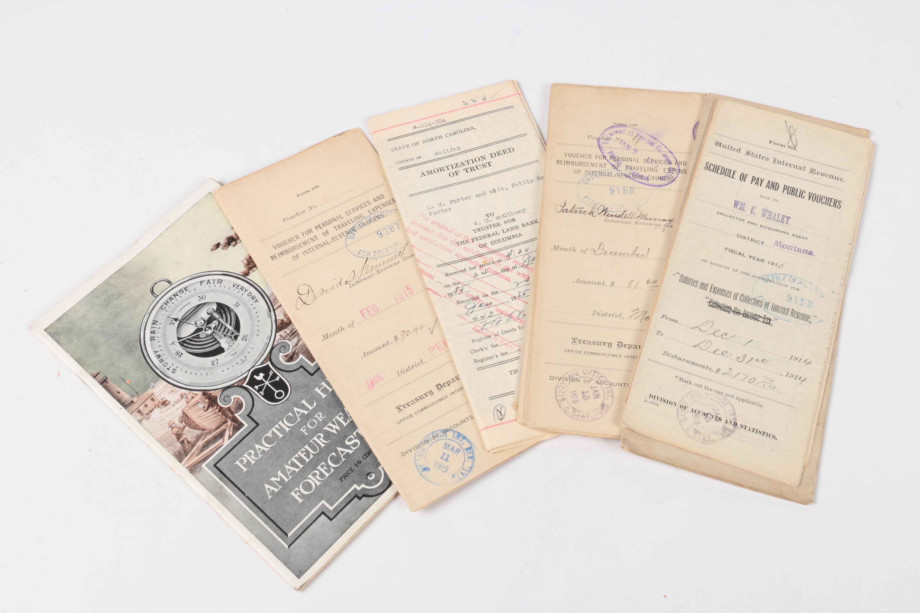Antique and Vintage Personal Documents And Ephemera Including WWII Ration Books