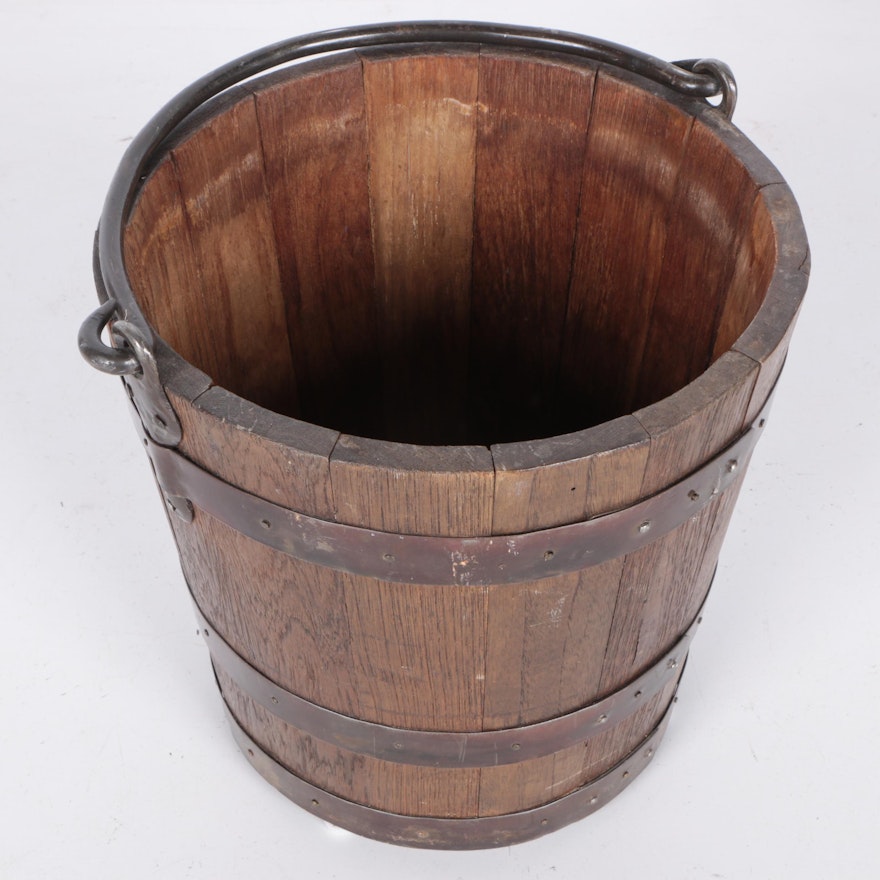 Vintage Wooden Pail