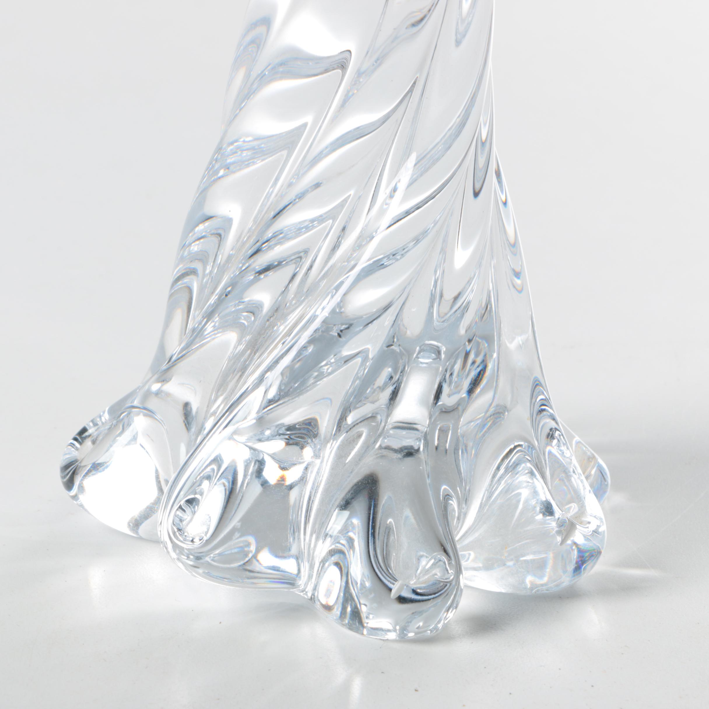 Artisan Signed Crystal Figurine of a Woman