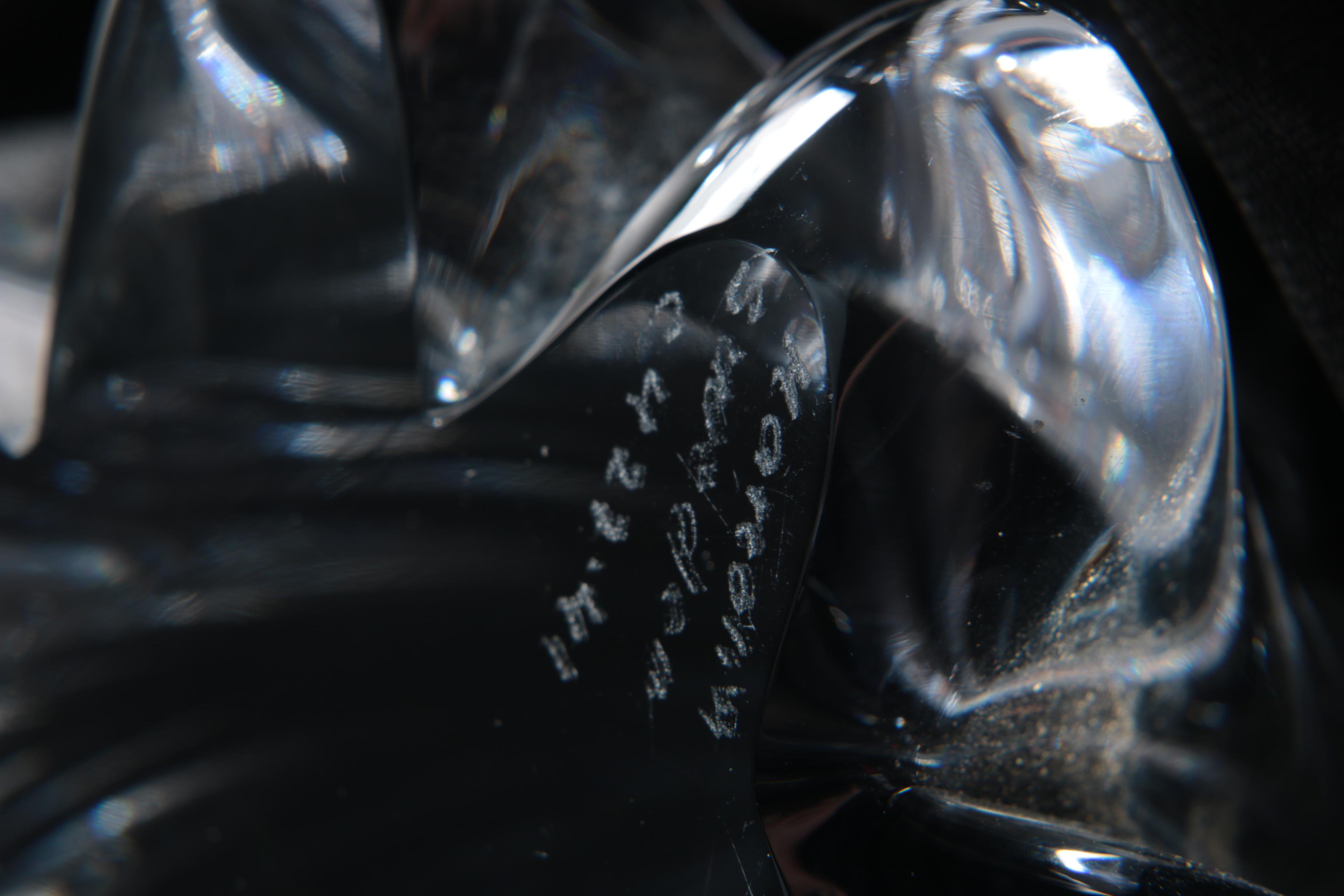 Artisan Signed Crystal Figurine of a Woman