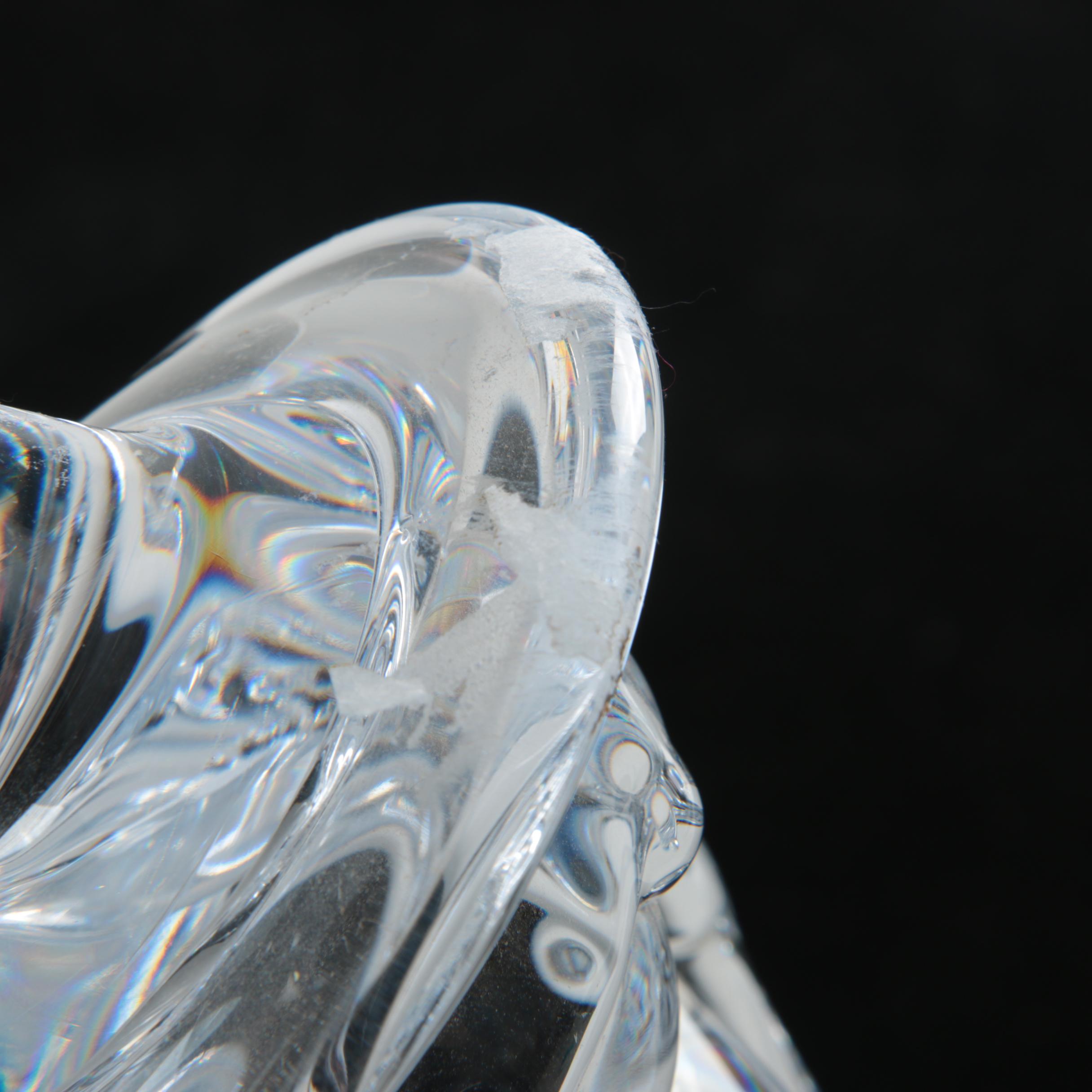 Artisan Signed Crystal Figurine of a Woman