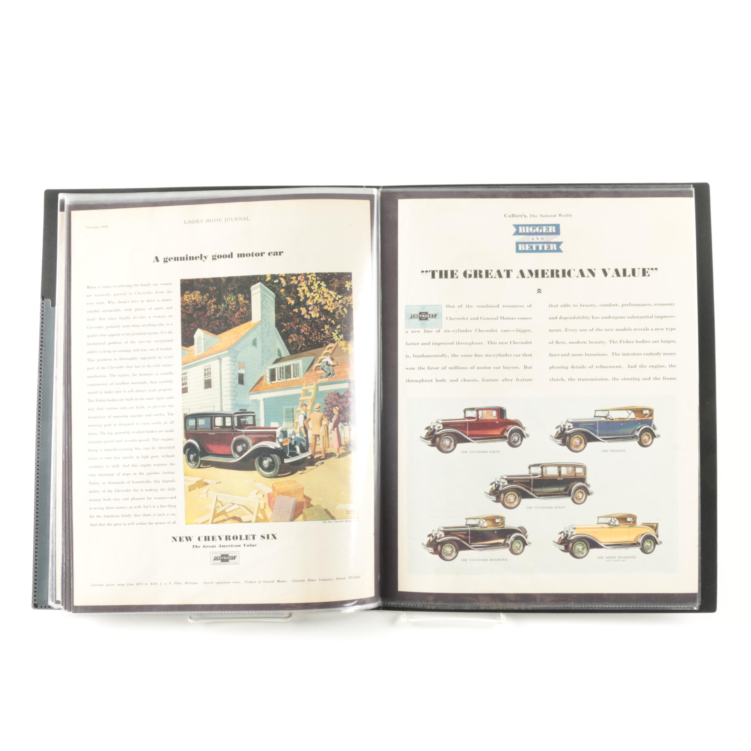 Portfolio of Vintage Chevrolet Advertisements