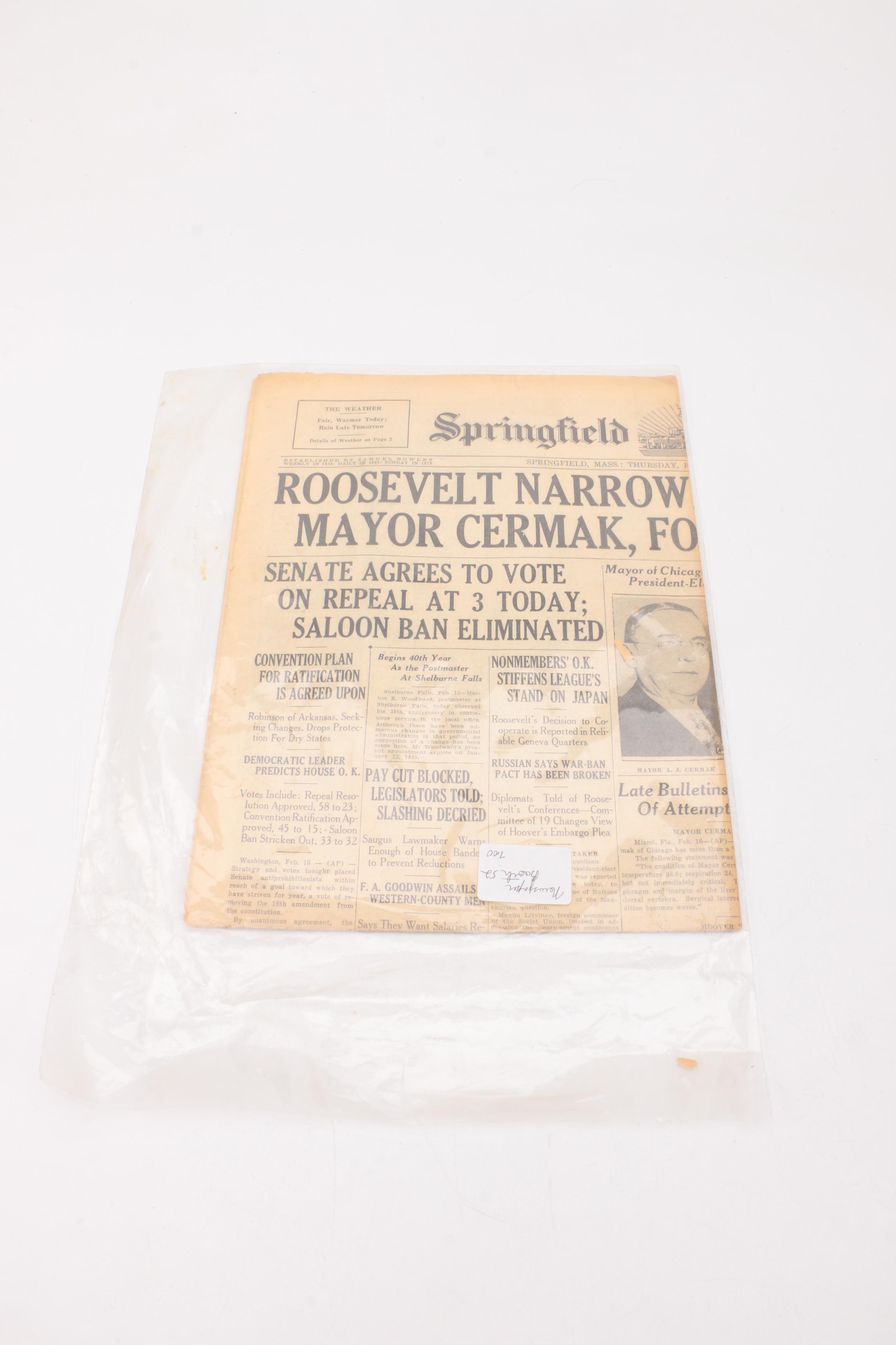 Pair of Newspapers and Report by the Ontario Bureau of Mines