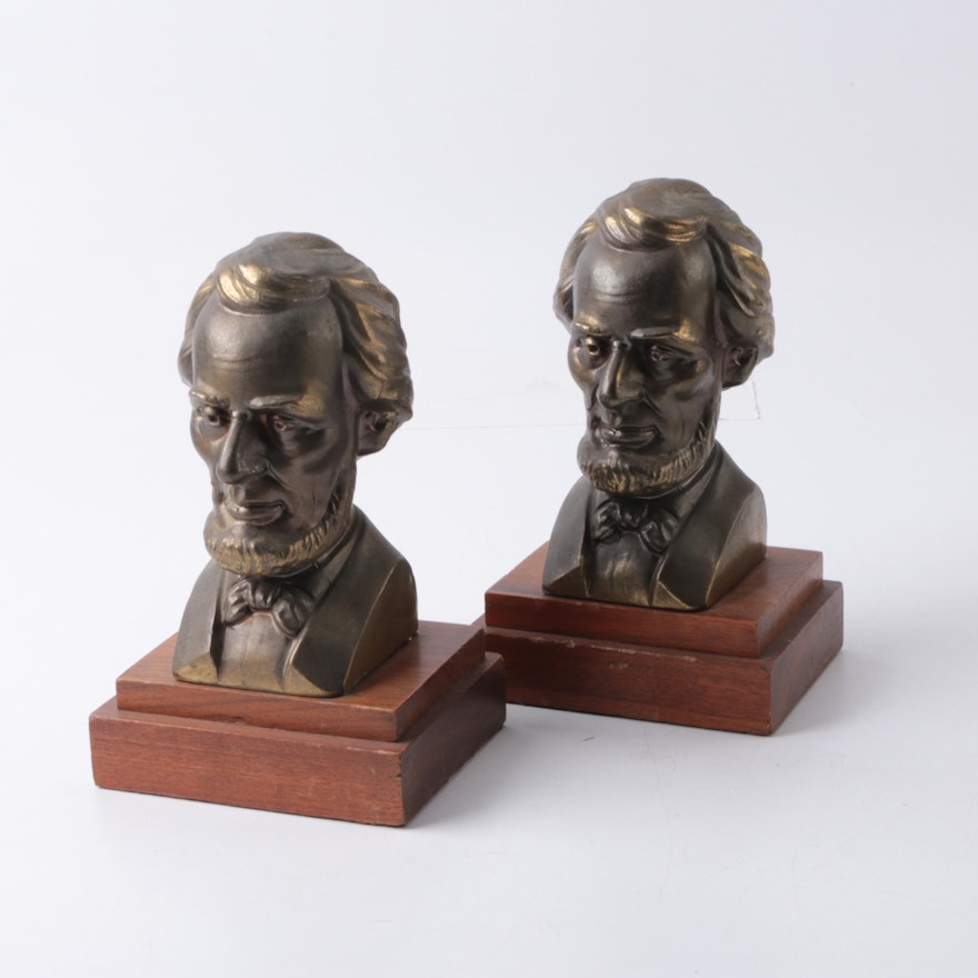 Abraham Lincoln Bust Bookends