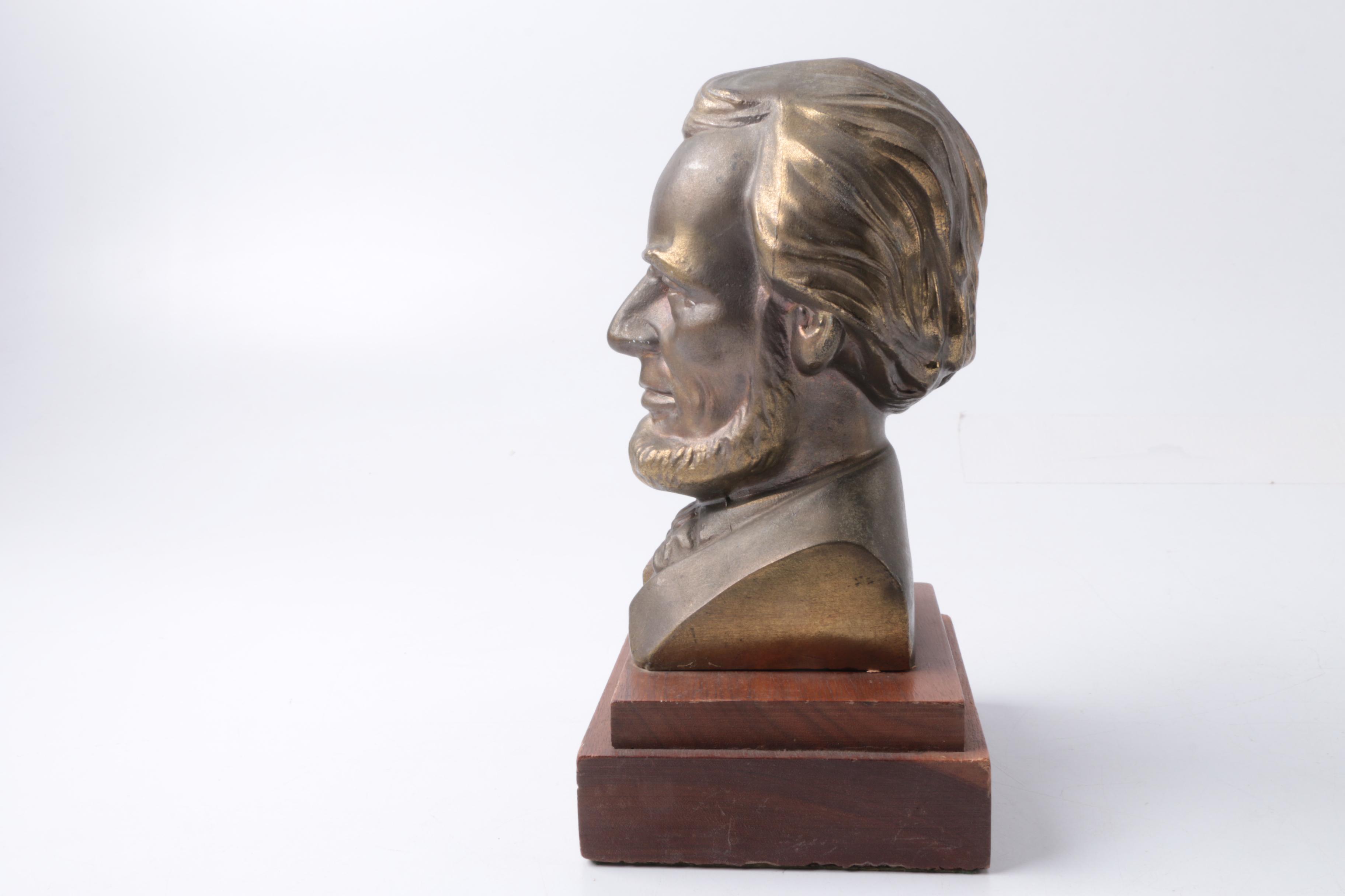 Abraham Lincoln Bust Bookends