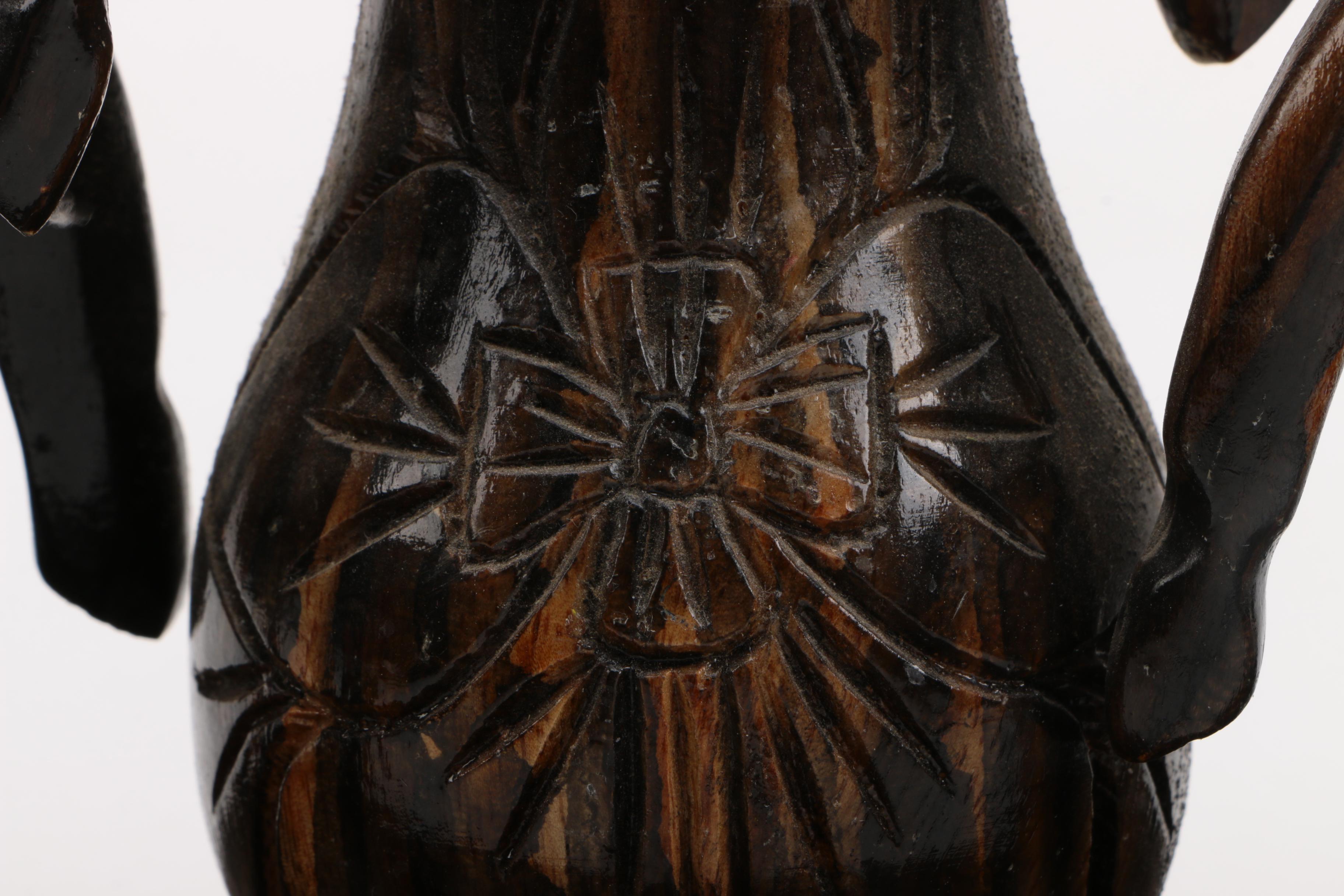 Carved Wood Horses Decor From the Philippines