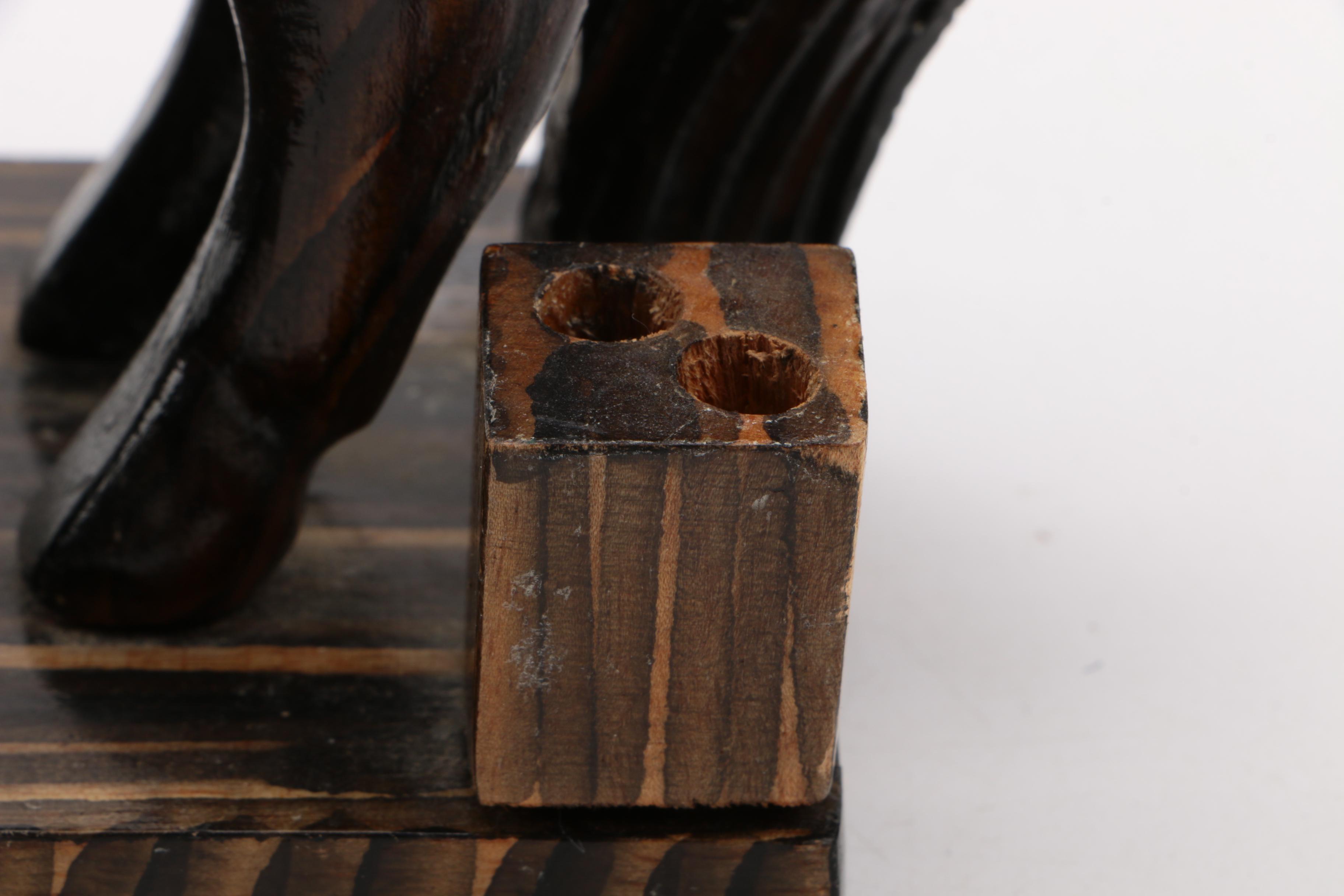 Carved Wood Horses Decor From the Philippines