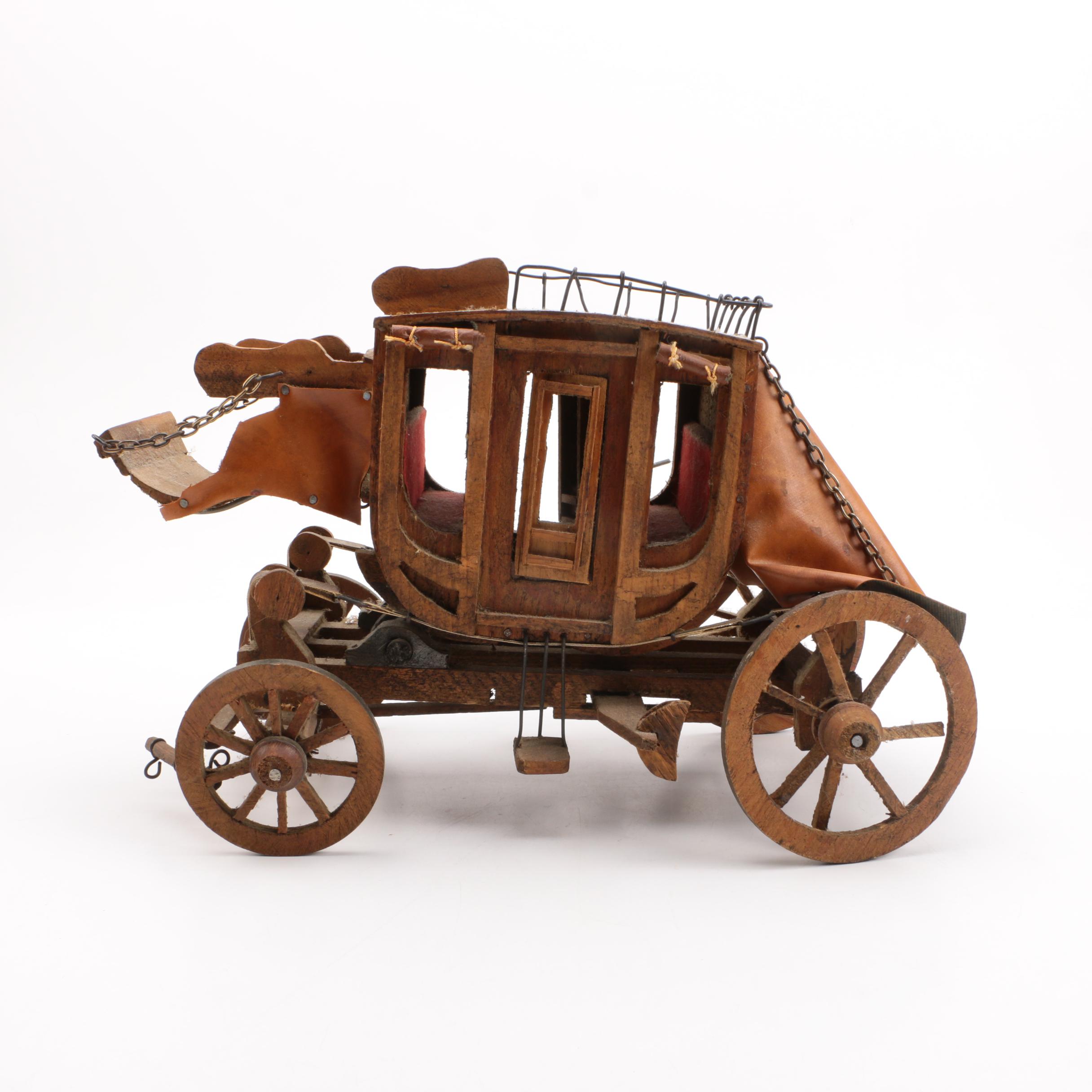 Wooden Model Stagecoach
