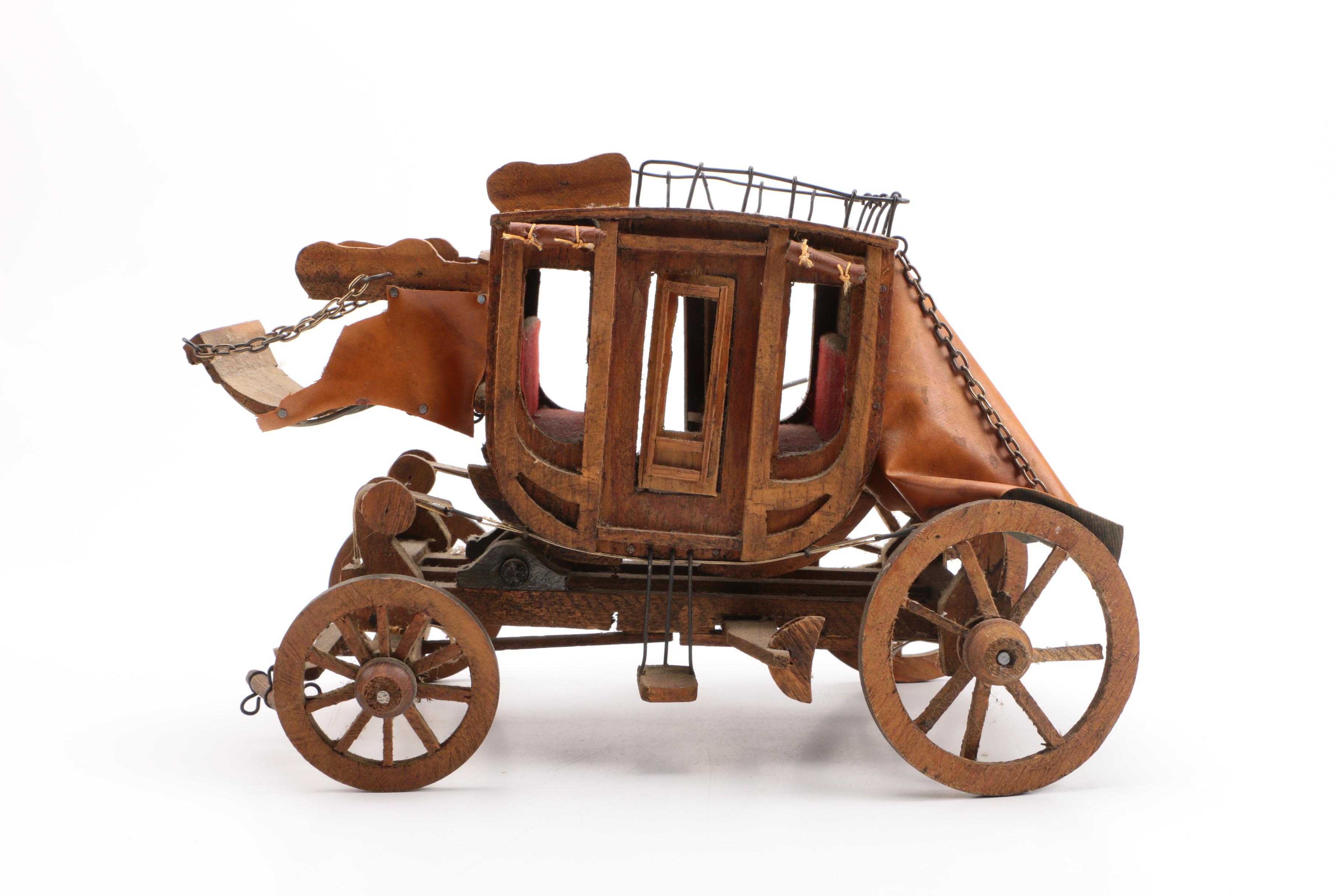 Wooden Model Stagecoach