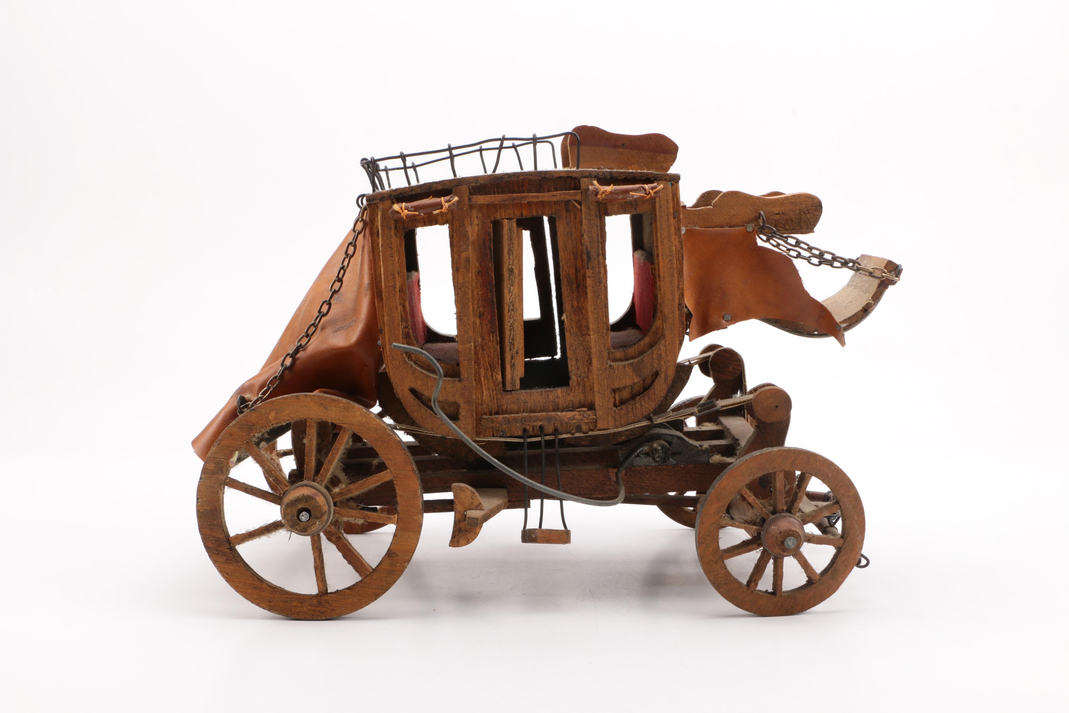 Wooden Model Stagecoach