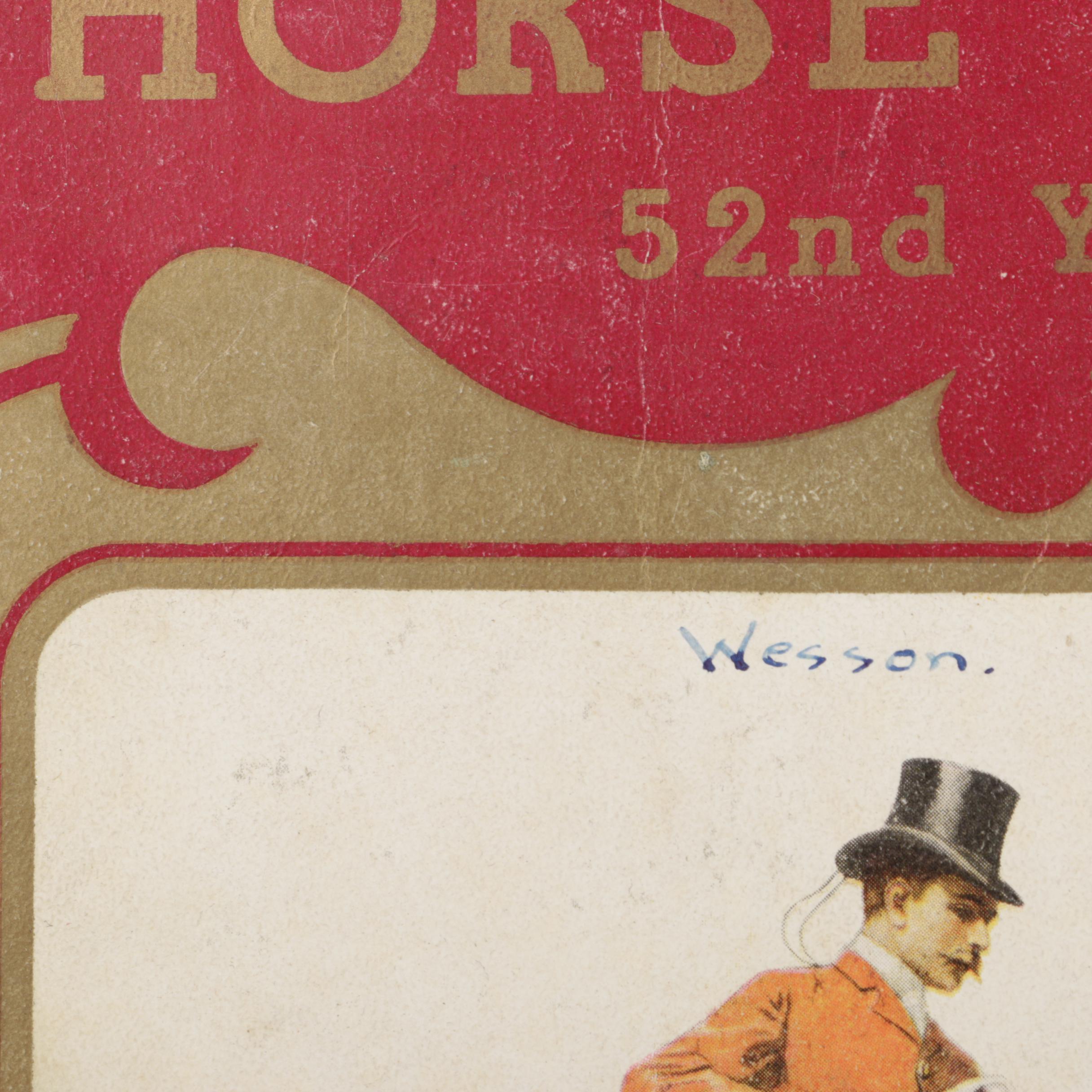 1935 Catalog from the 52nd National Horse Show