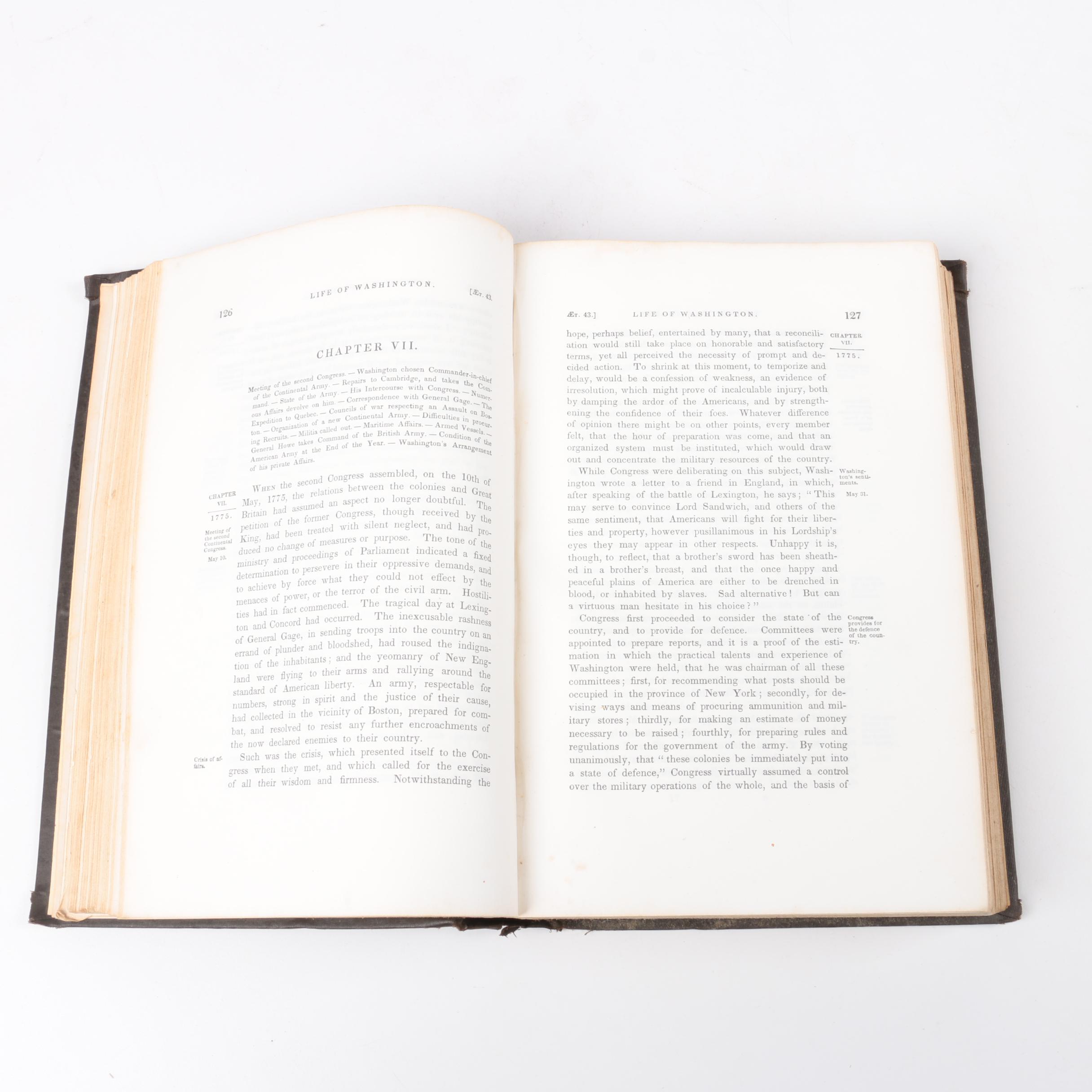 1843 "The Life of George Washington" by Jared Sparks