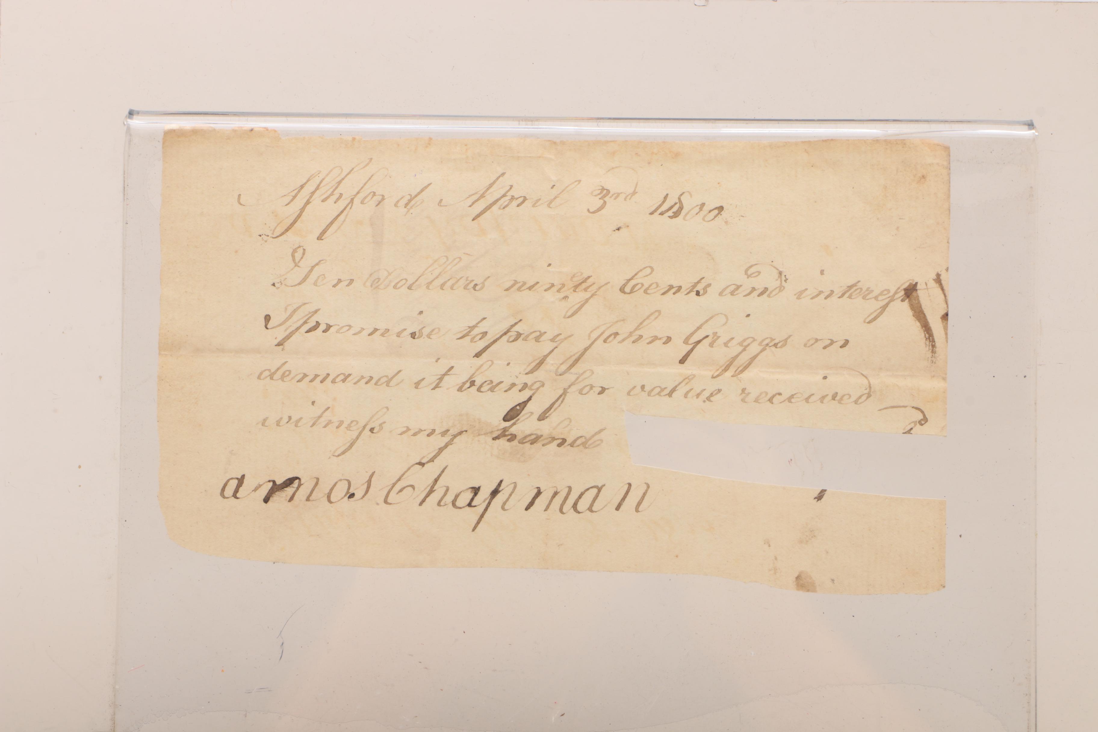 Assortment of Antique Letters, Documents and Framed Painting