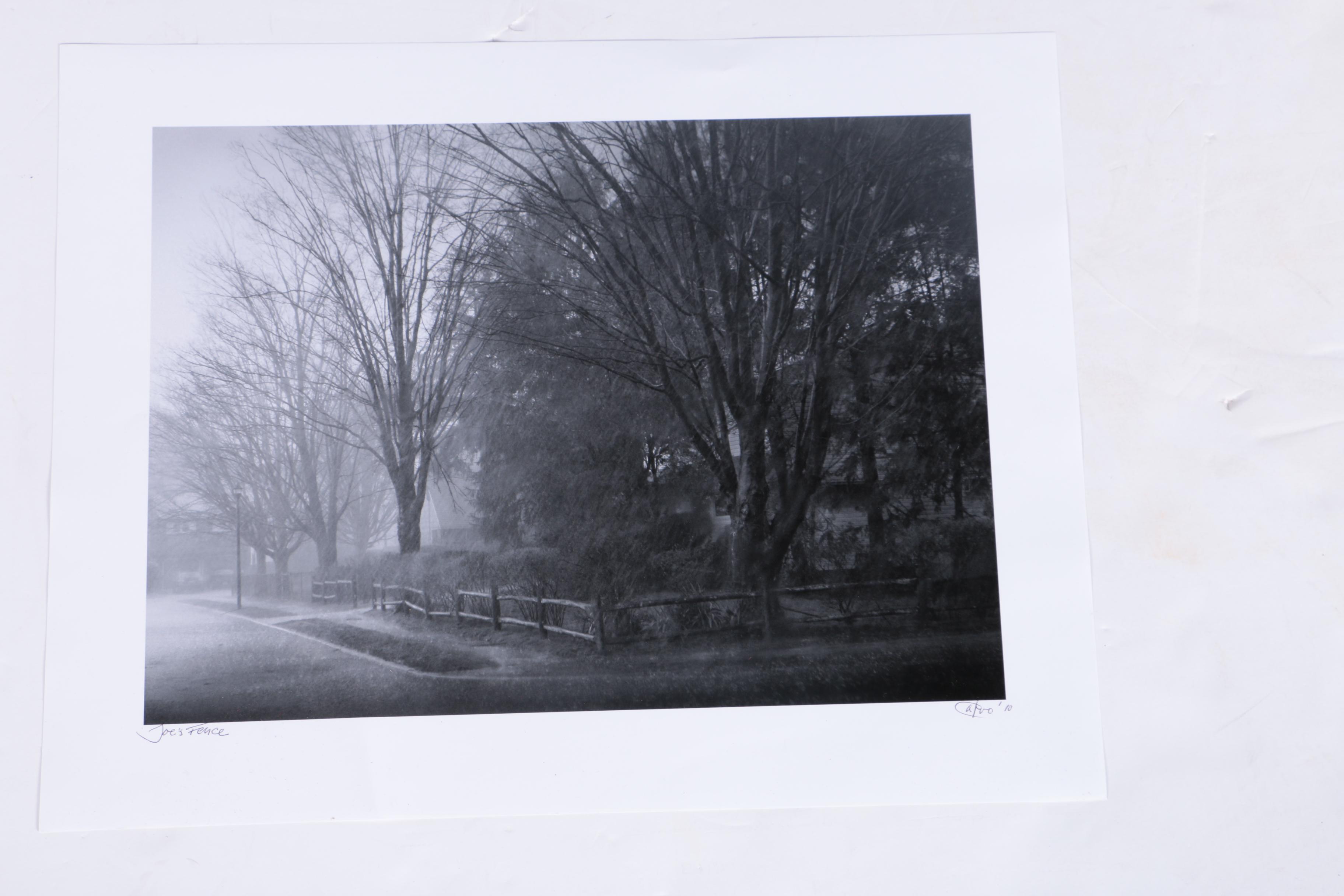 Digitally Printed Black and White Photographs Including Richard Calvo