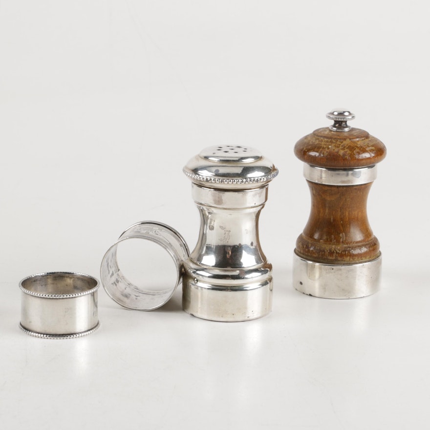 Collection of Sterling Silver and Silver Tone Tableware