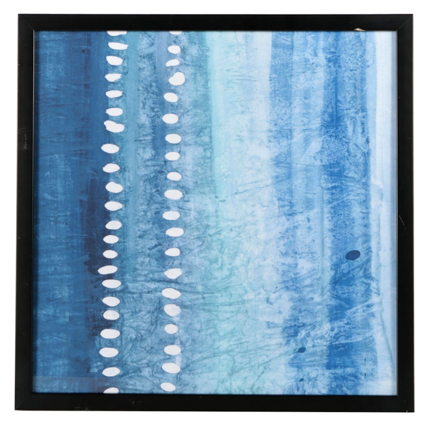 Giclee Print on Paper After Sarah Campbell "Blue Strokes"