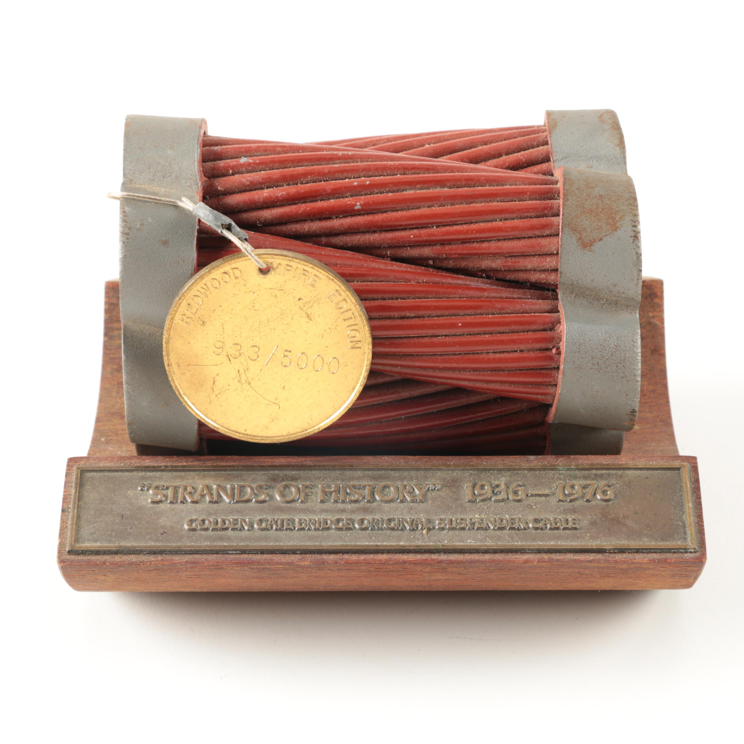 Golden Gate Bridge Original Suspender Cable Piece