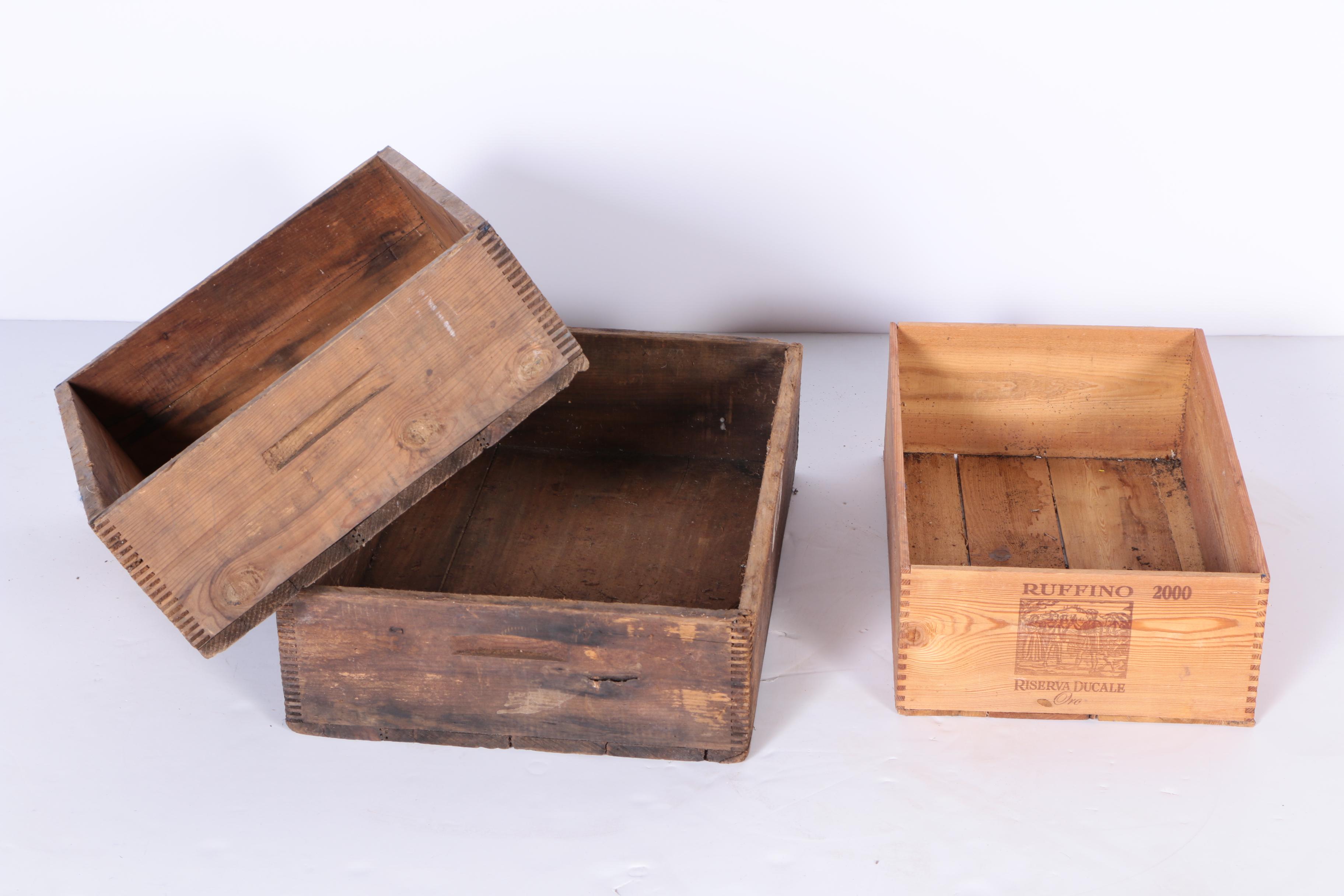 Wooden Storage Crates and Organizers