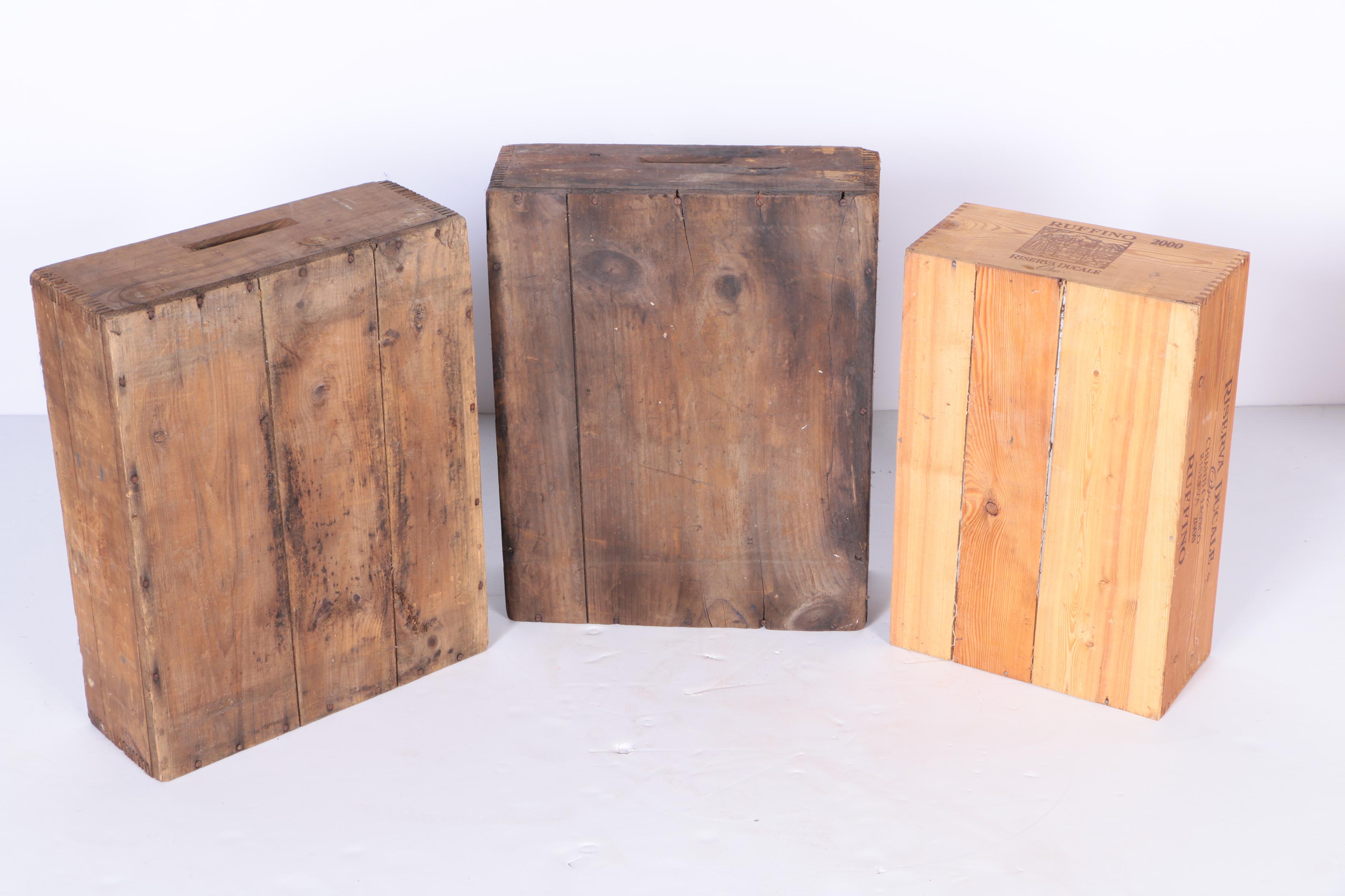 Wooden Storage Crates and Organizers