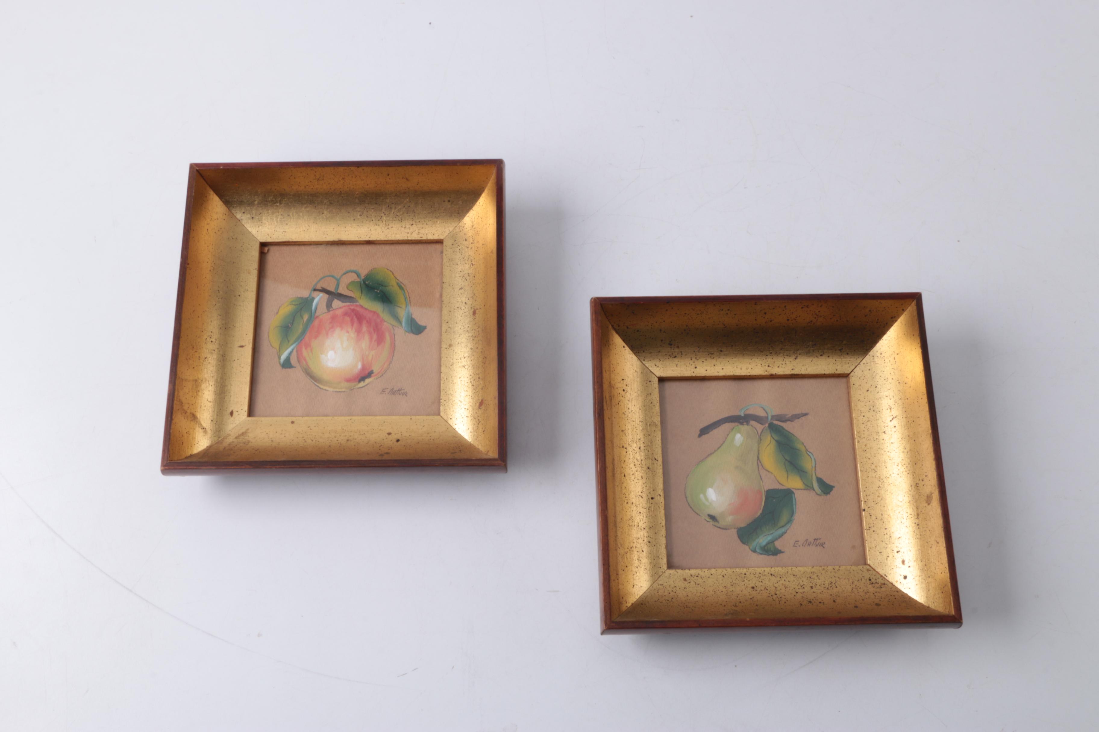 Eugene Arthur Watercolors of Fruit