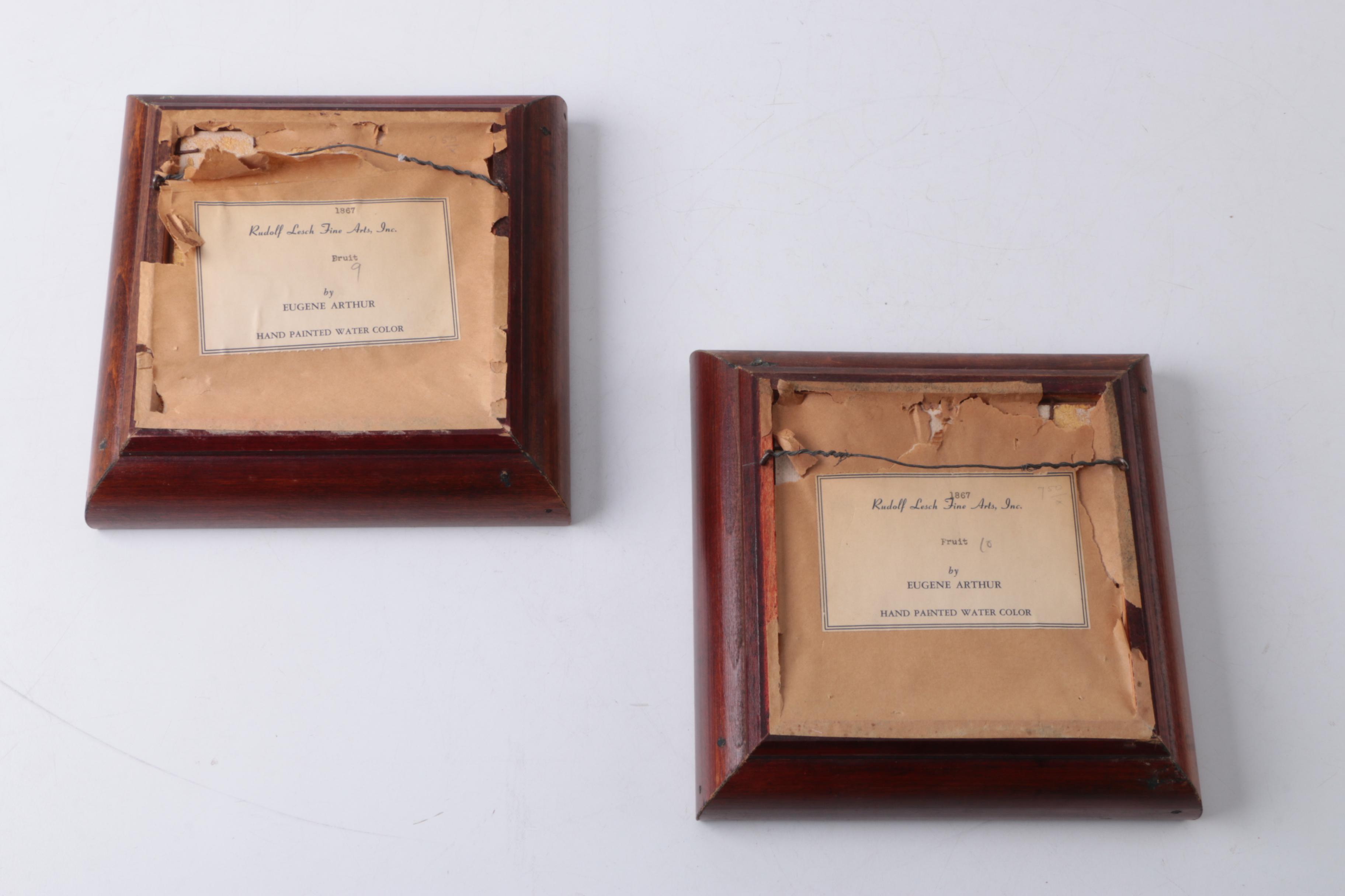 Eugene Arthur Watercolors of Fruit