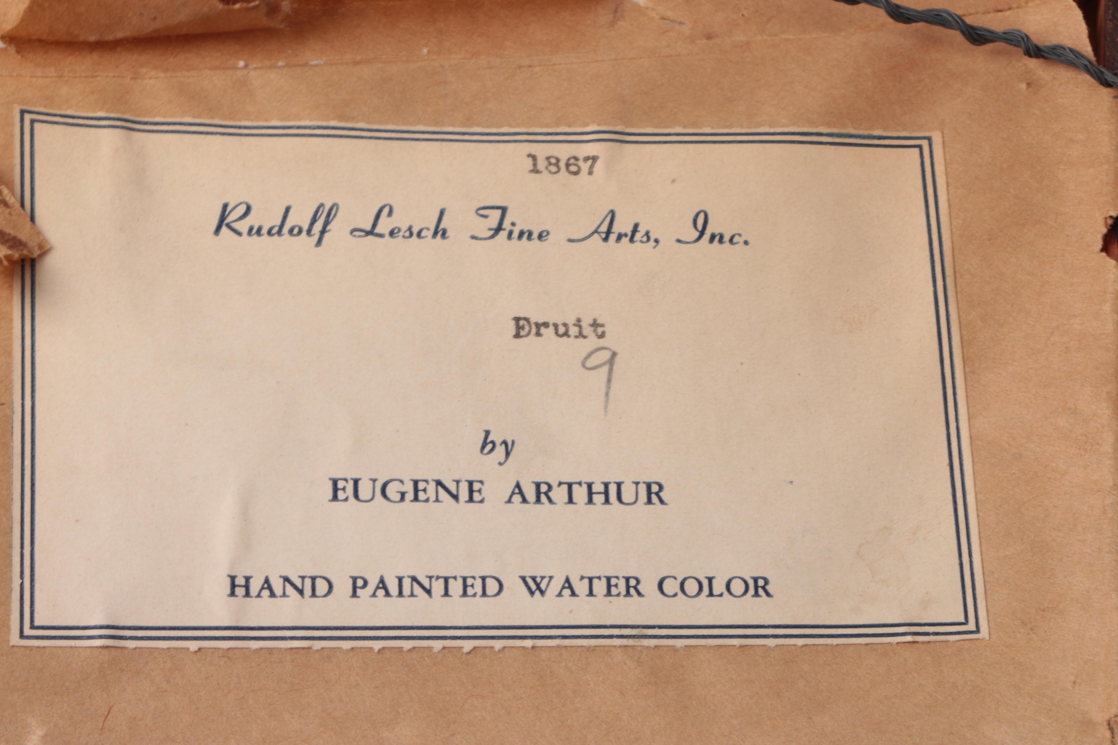 Eugene Arthur Watercolors of Fruit