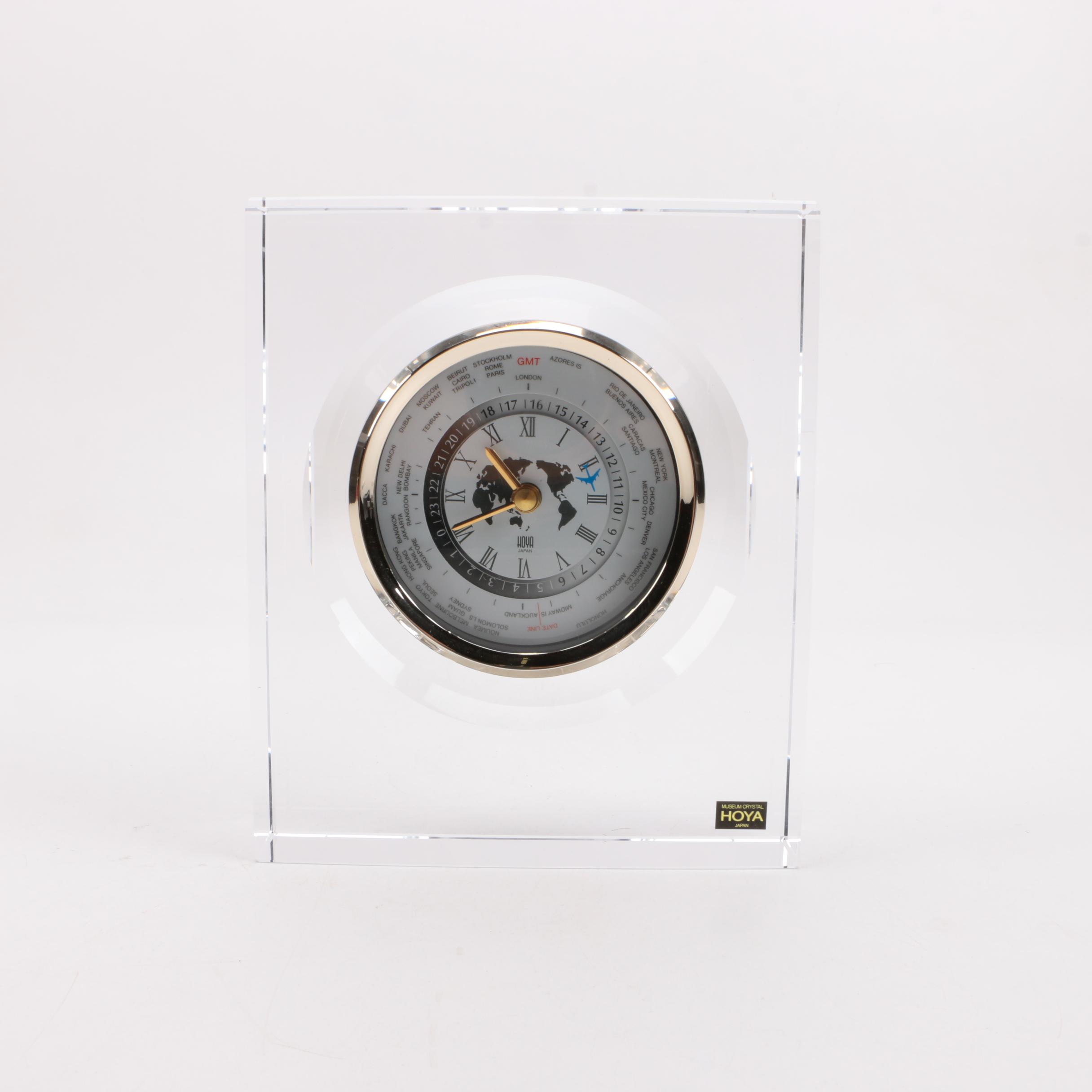 Modern Hoya Museum Crystal Clock