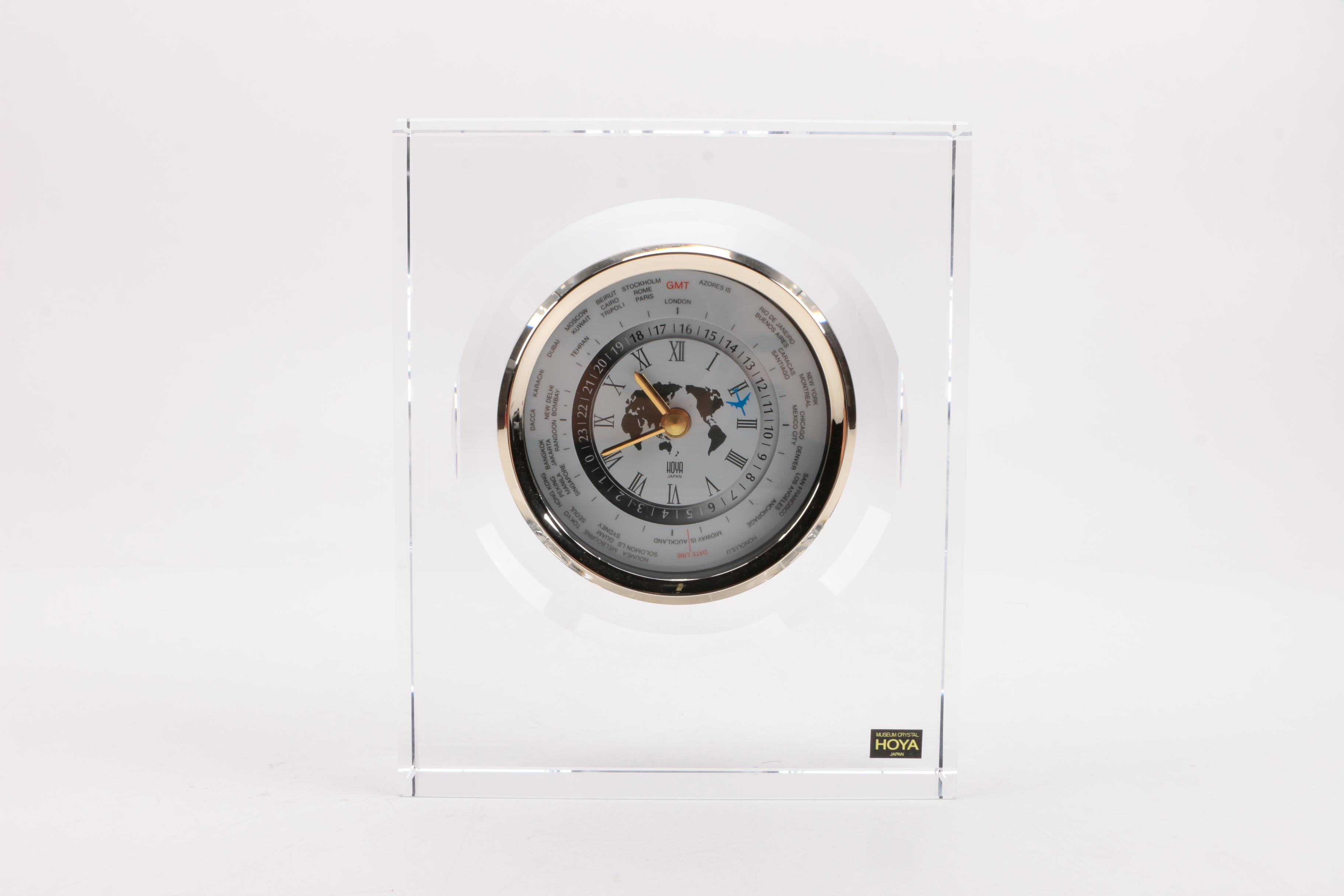 Modern Hoya Museum Crystal Clock
