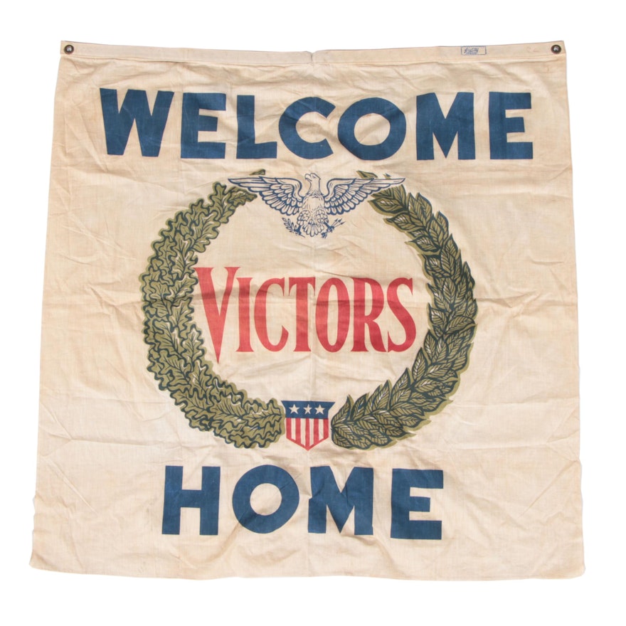 WWII "Welcome Home Victors" Banner