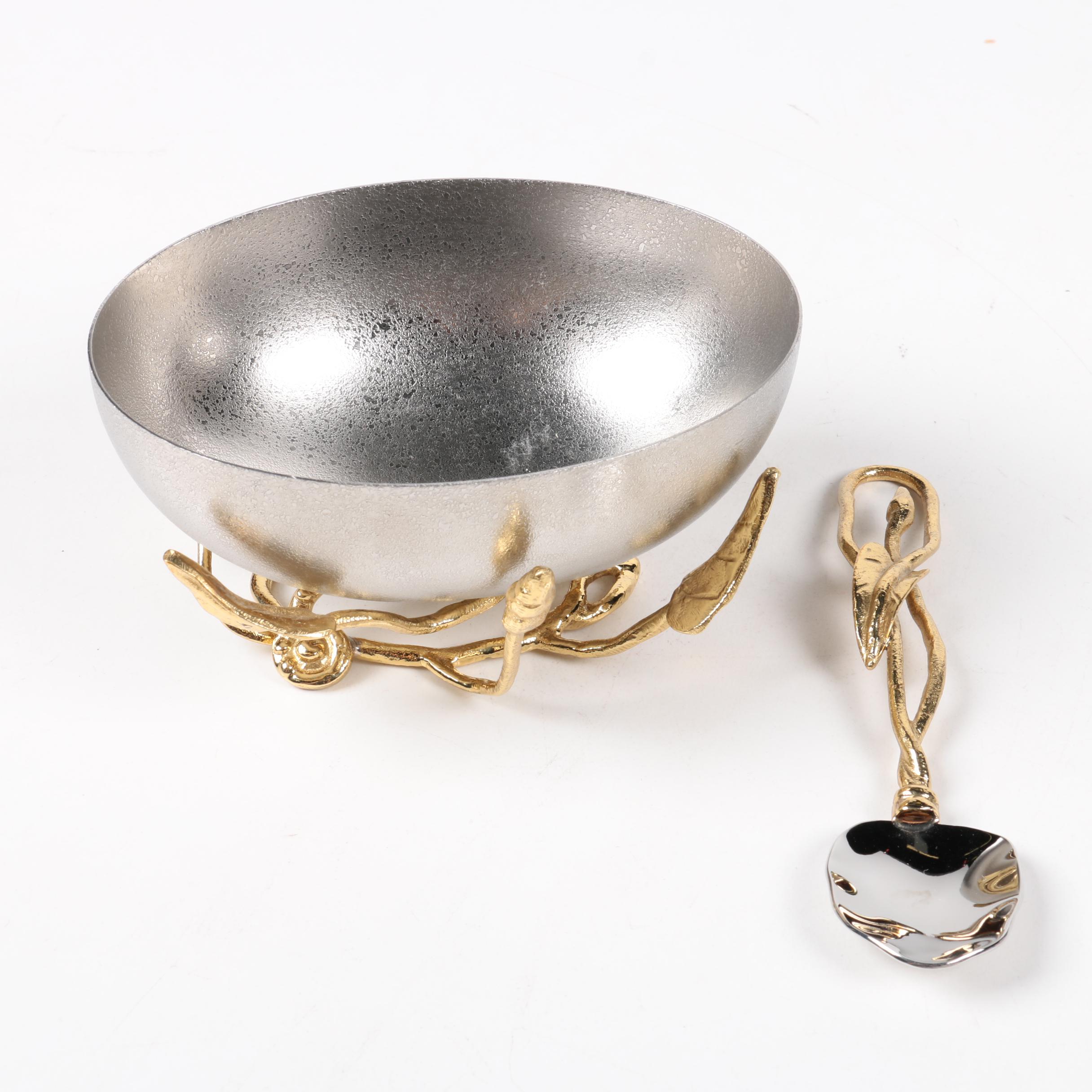 Michael Aram Serving Bowl and Spoon