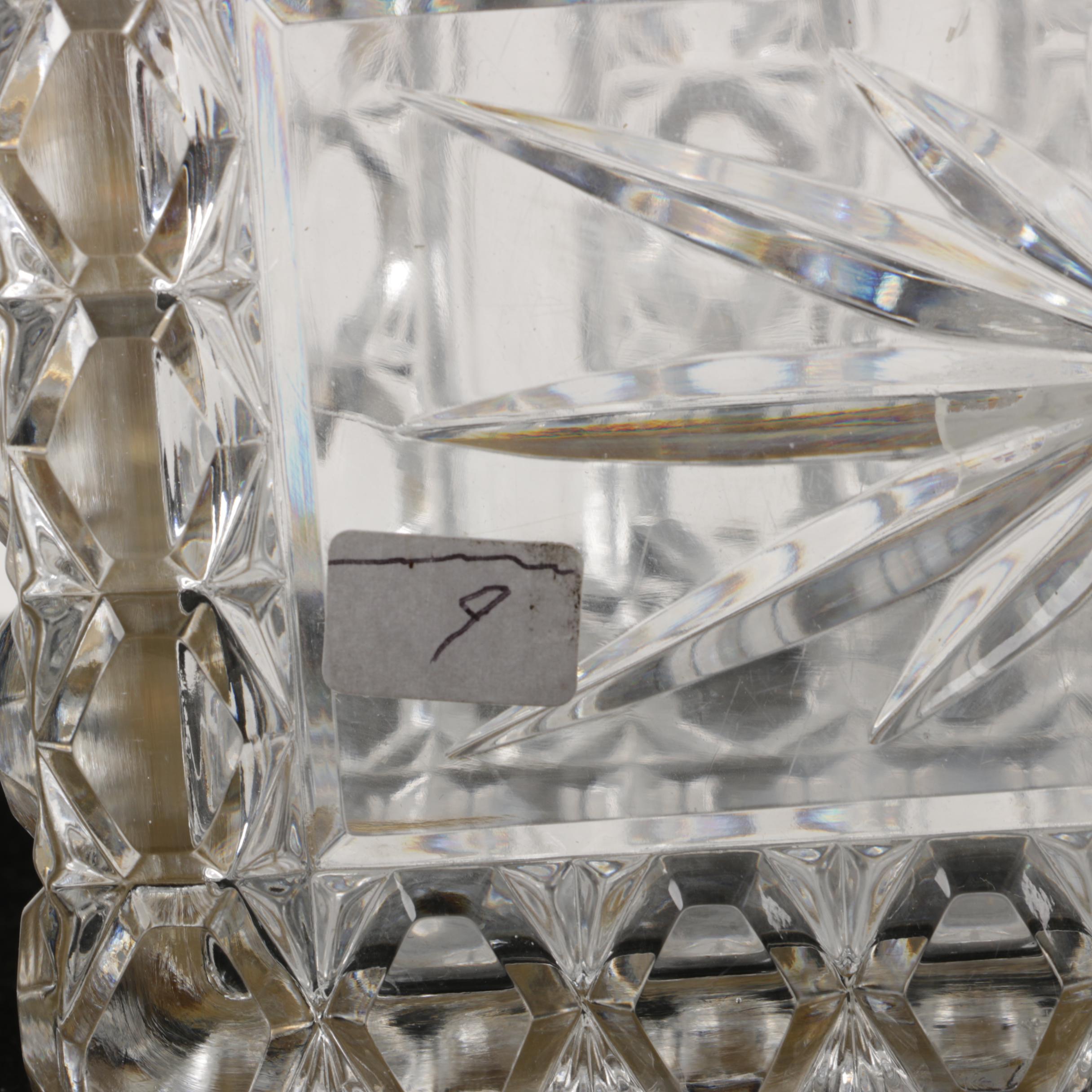 Gold Trimmed Crystal Trinket Chest