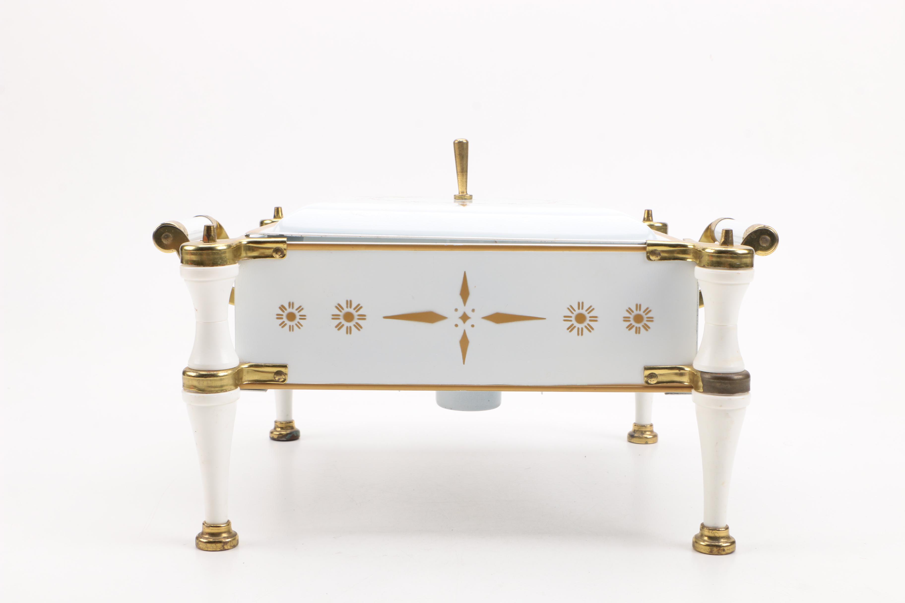 Mid-Century Chafing Dish-Warmer by Anchor Hocking