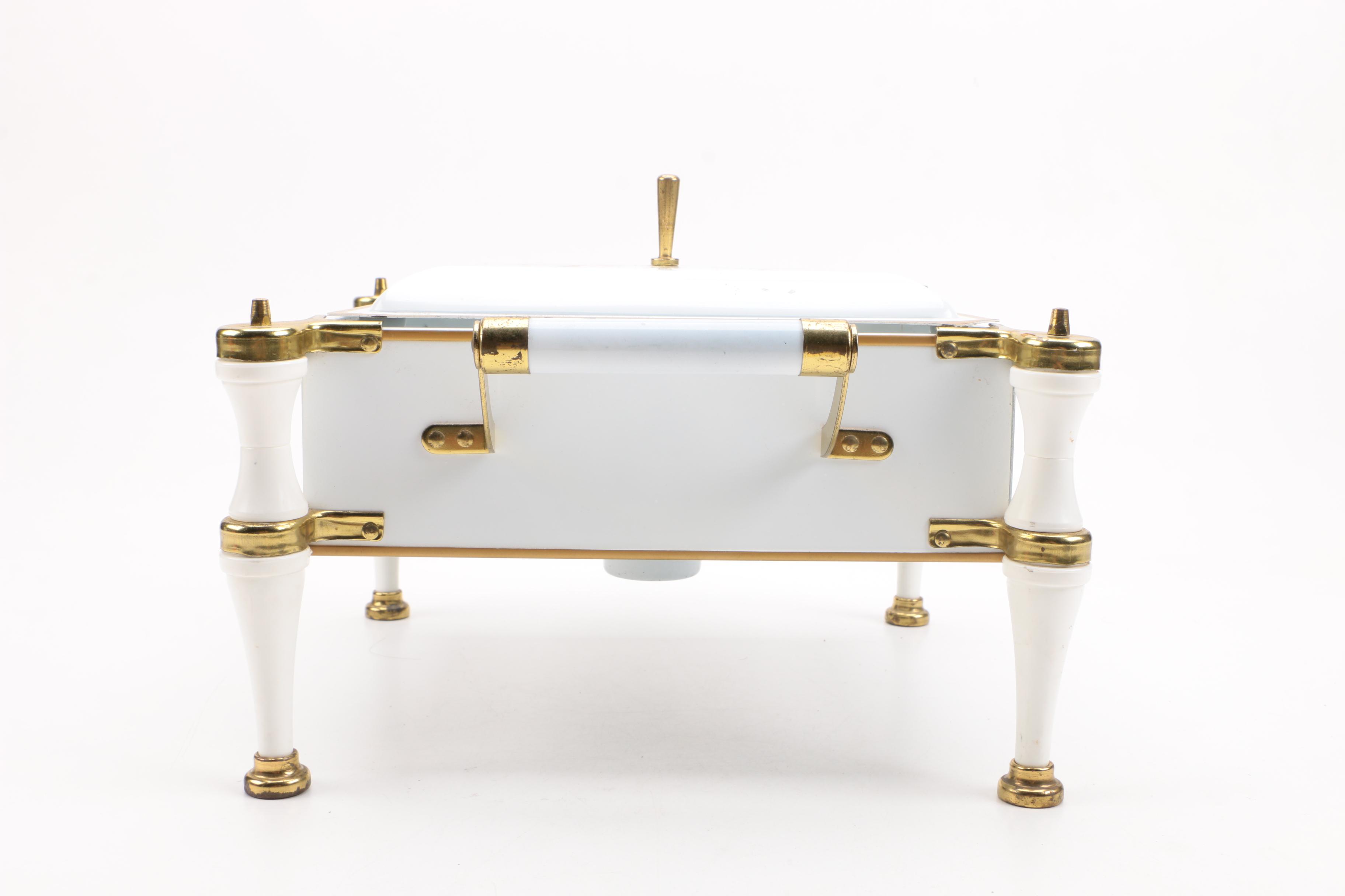 Mid-Century Chafing Dish-Warmer by Anchor Hocking