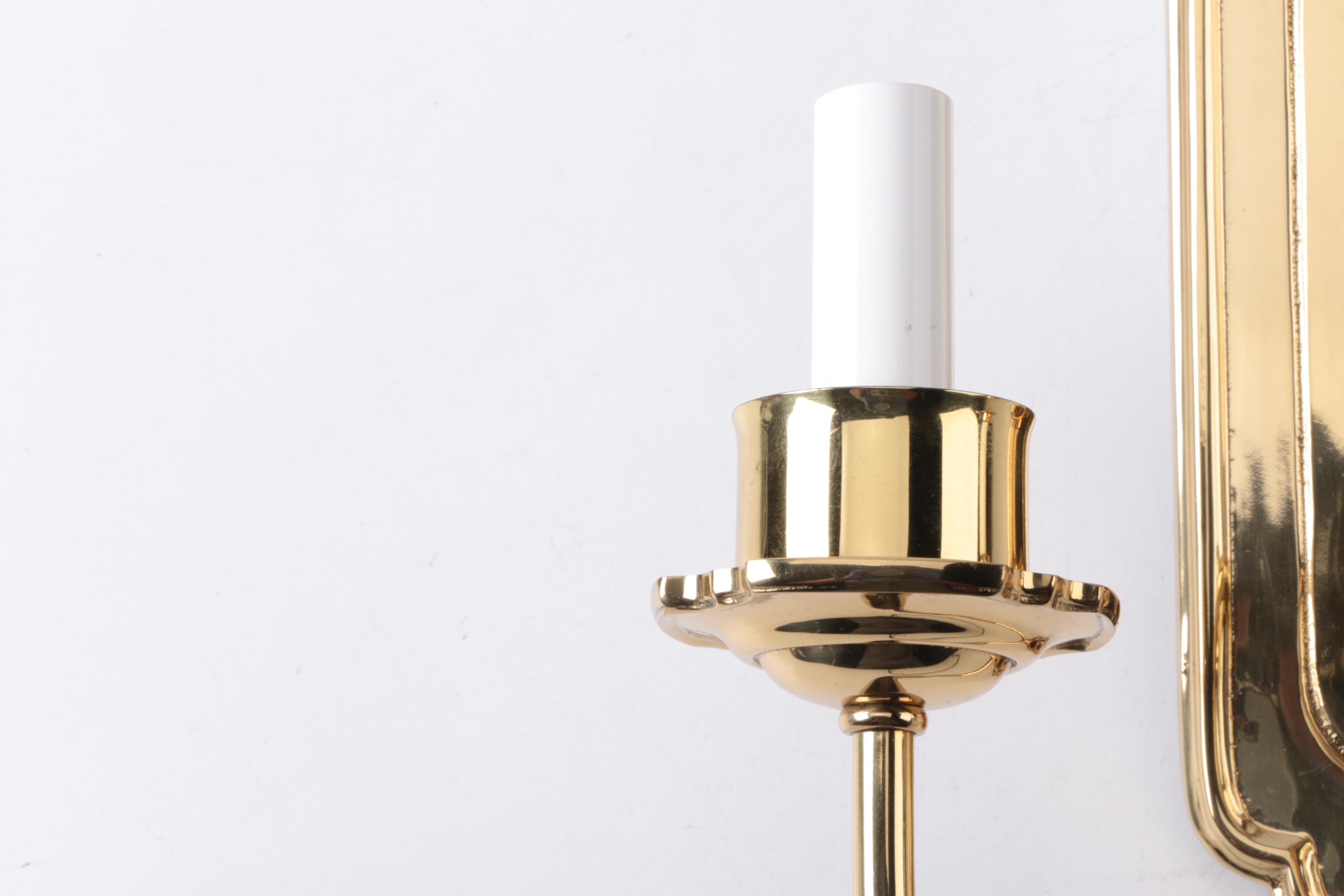 Gold-Tone Candelabra Wall Lights