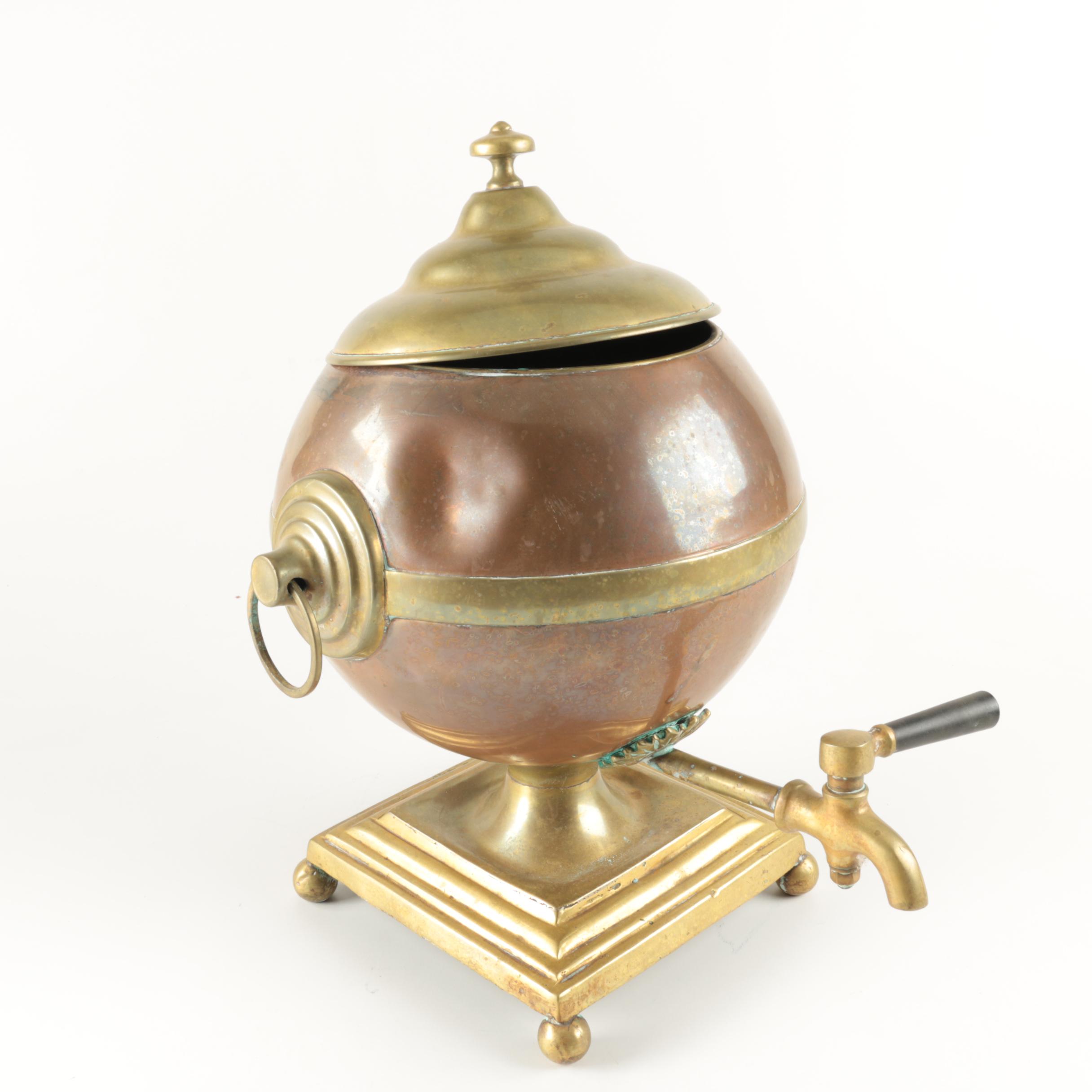 Vintage Copper and Brass Drink Dispenser