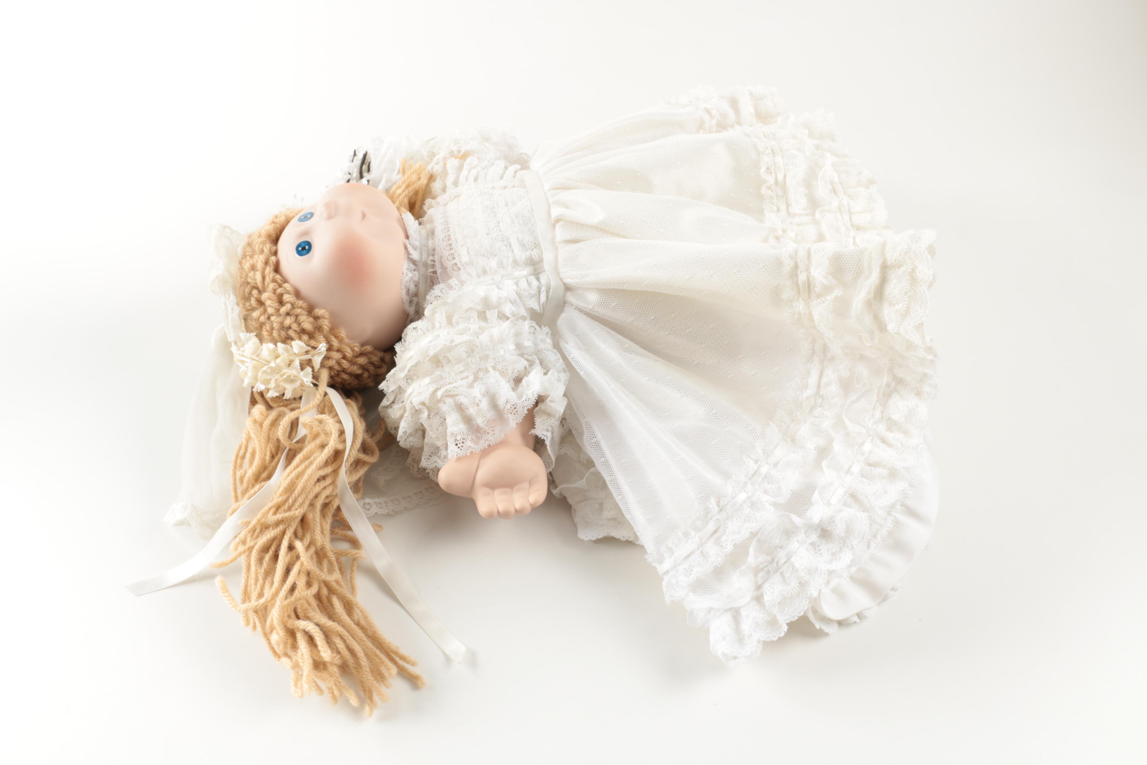 Vintage Cabbage Patch Kid with Stand