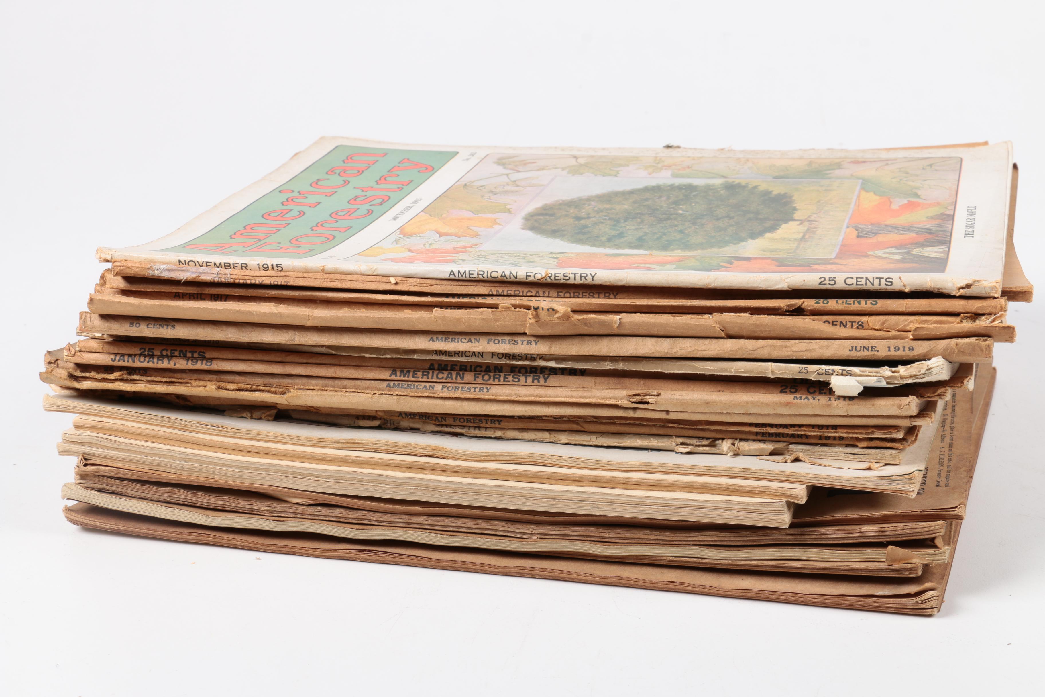 Early 20th-Century "American Forestry" Magazines