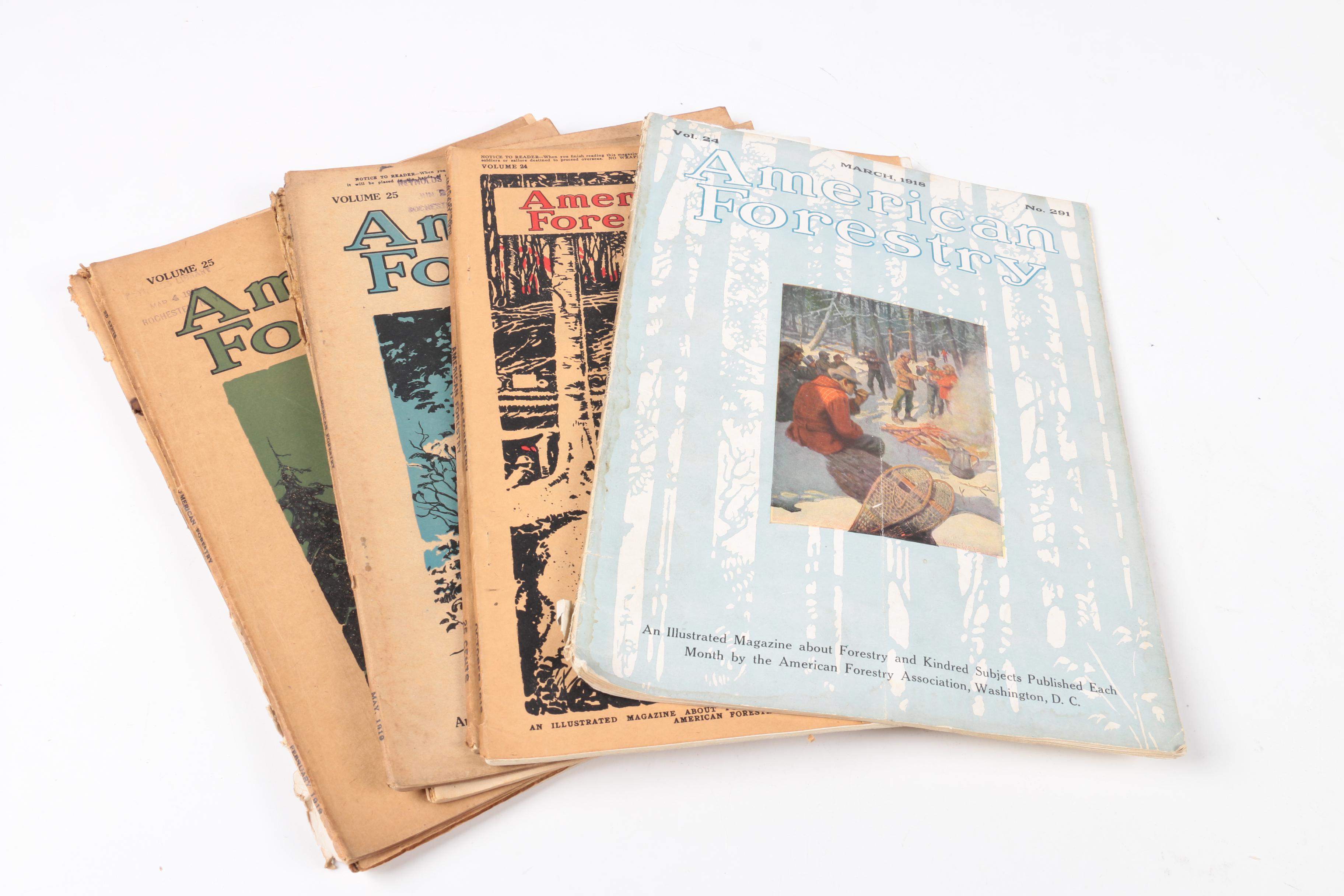Early 20th-Century "American Forestry" Magazines