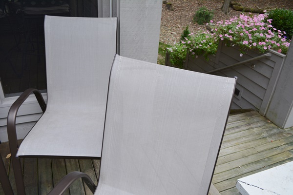 Four Aluminum Patio Chairs