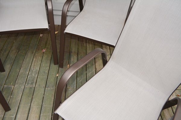 Four Aluminum Patio Chairs
