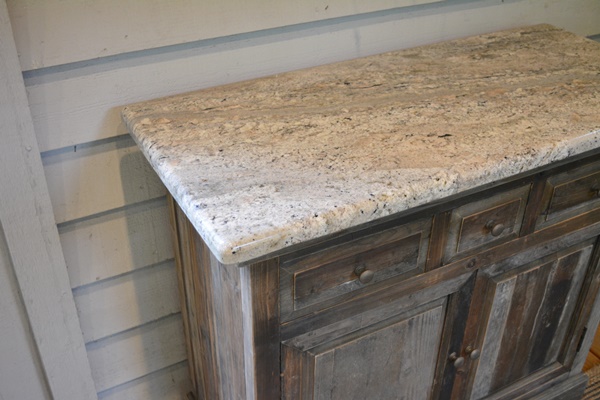 Granite Top Wood Sideboard