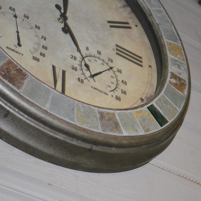 Wall Clock With Thermometer and Humidity