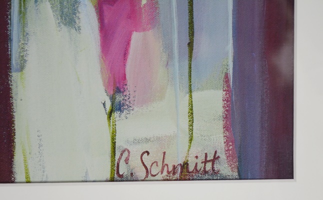 Giclée Reproduction on Canvas after Carrie Schmidt "Que Sera Sera"