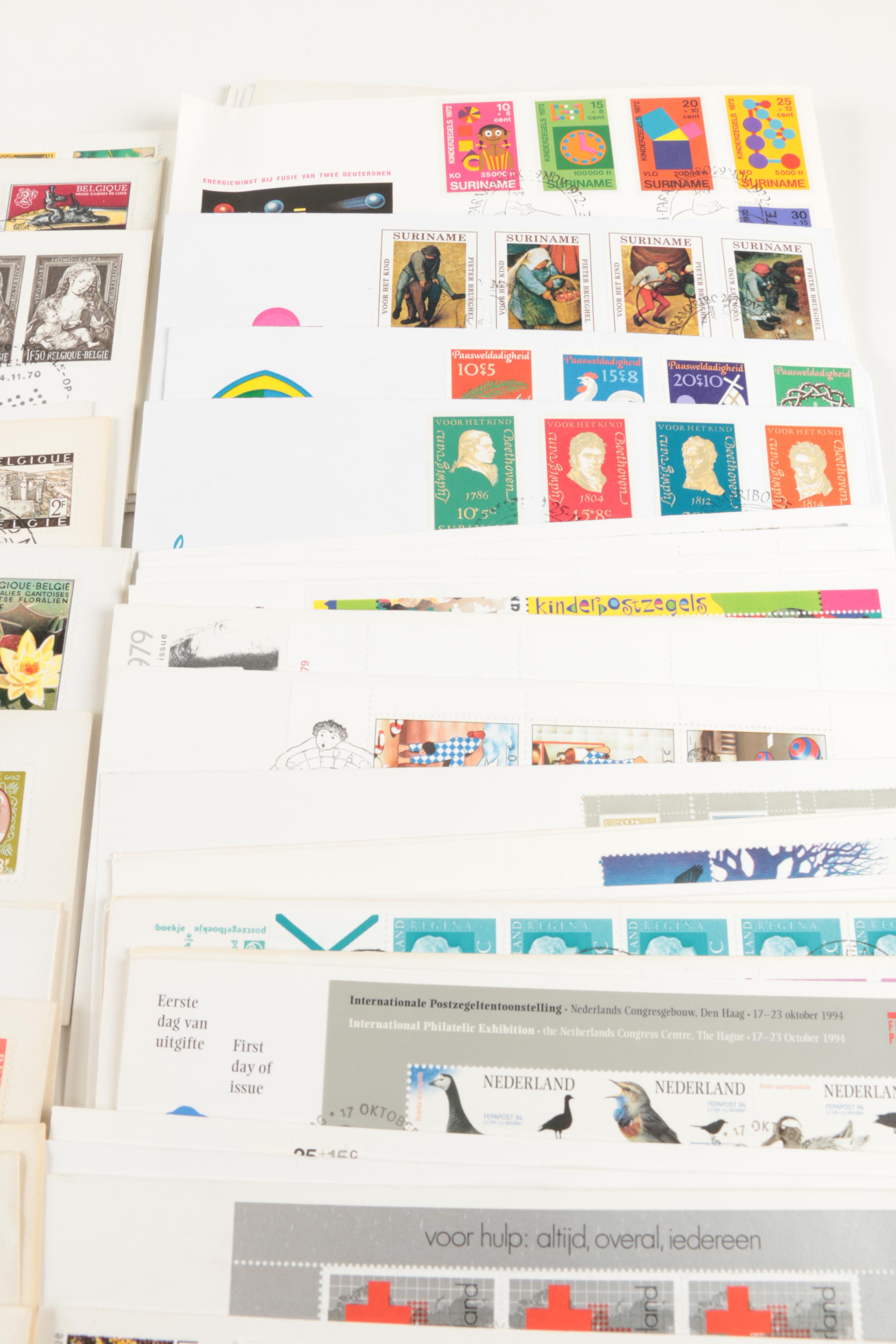 United States and International First Day Cover Postage Stamps