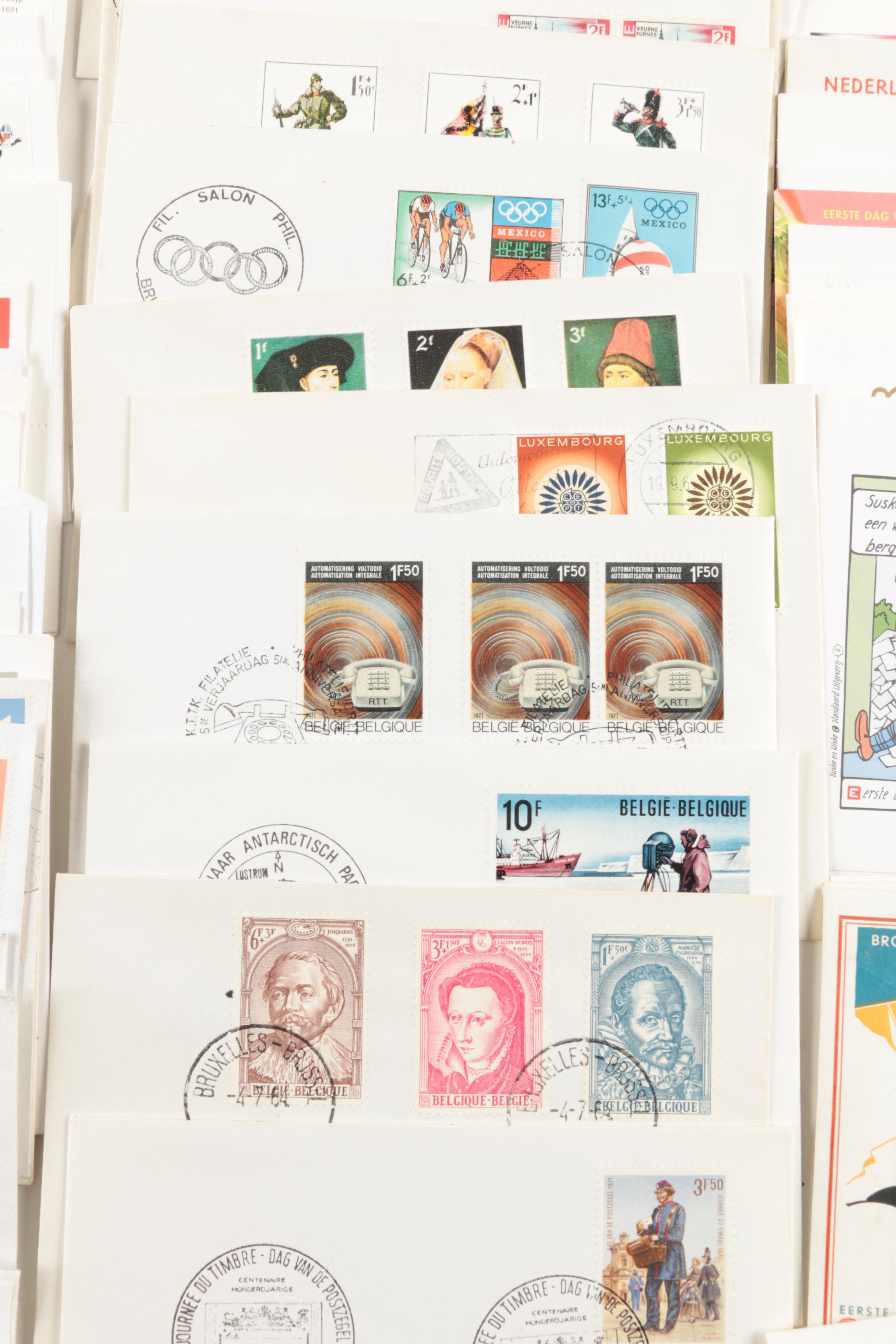 United States and International First Day Cover Postage Stamps