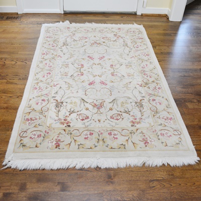 Hand-Knotted Chinese Wool Area Rug from the Rug Gallery