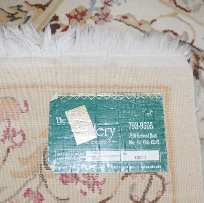 Hand-Knotted Chinese Wool Area Rug from the Rug Gallery